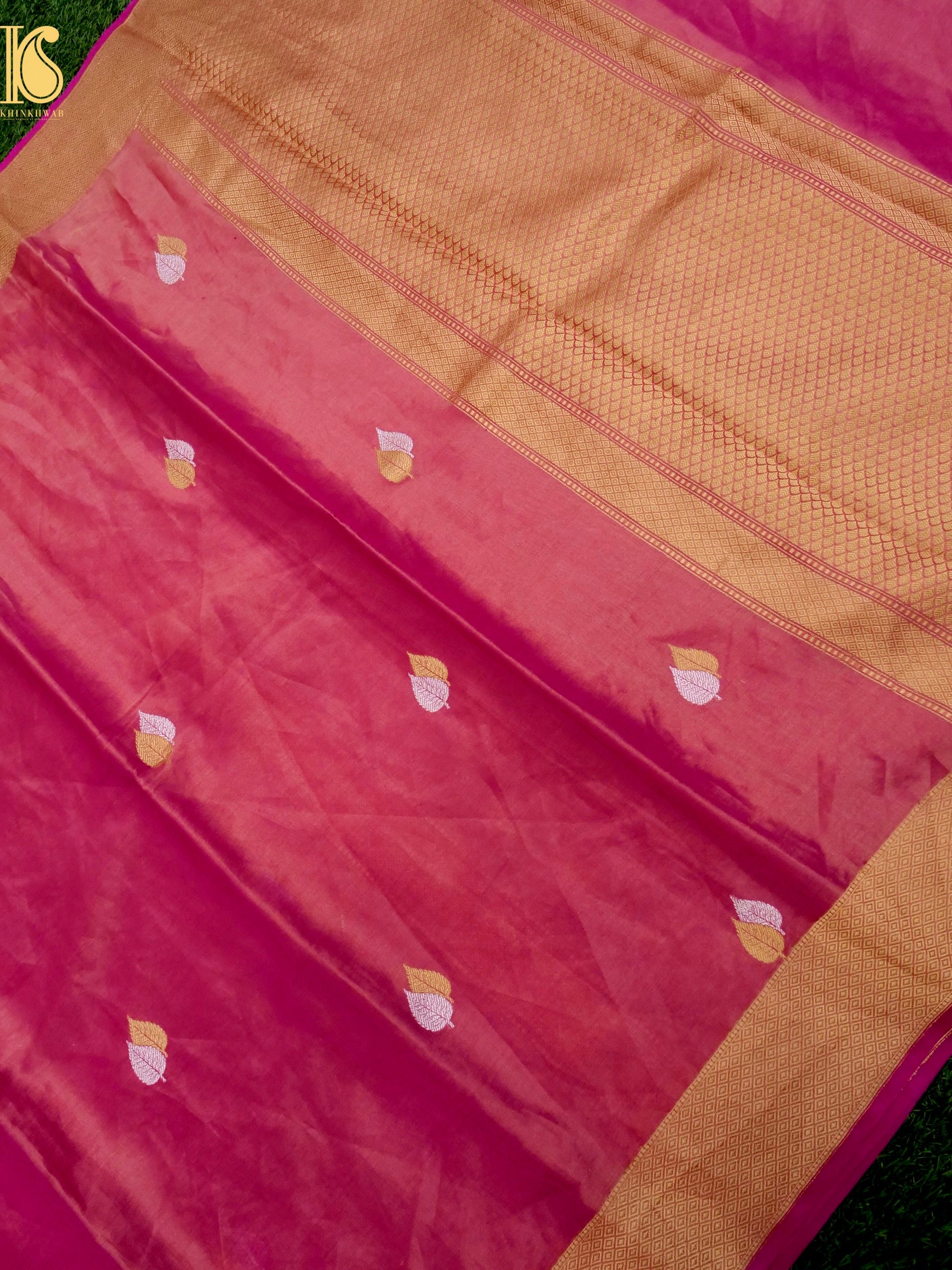 Handloom Banarasi Pure Tissue Silk Kadwa Saree