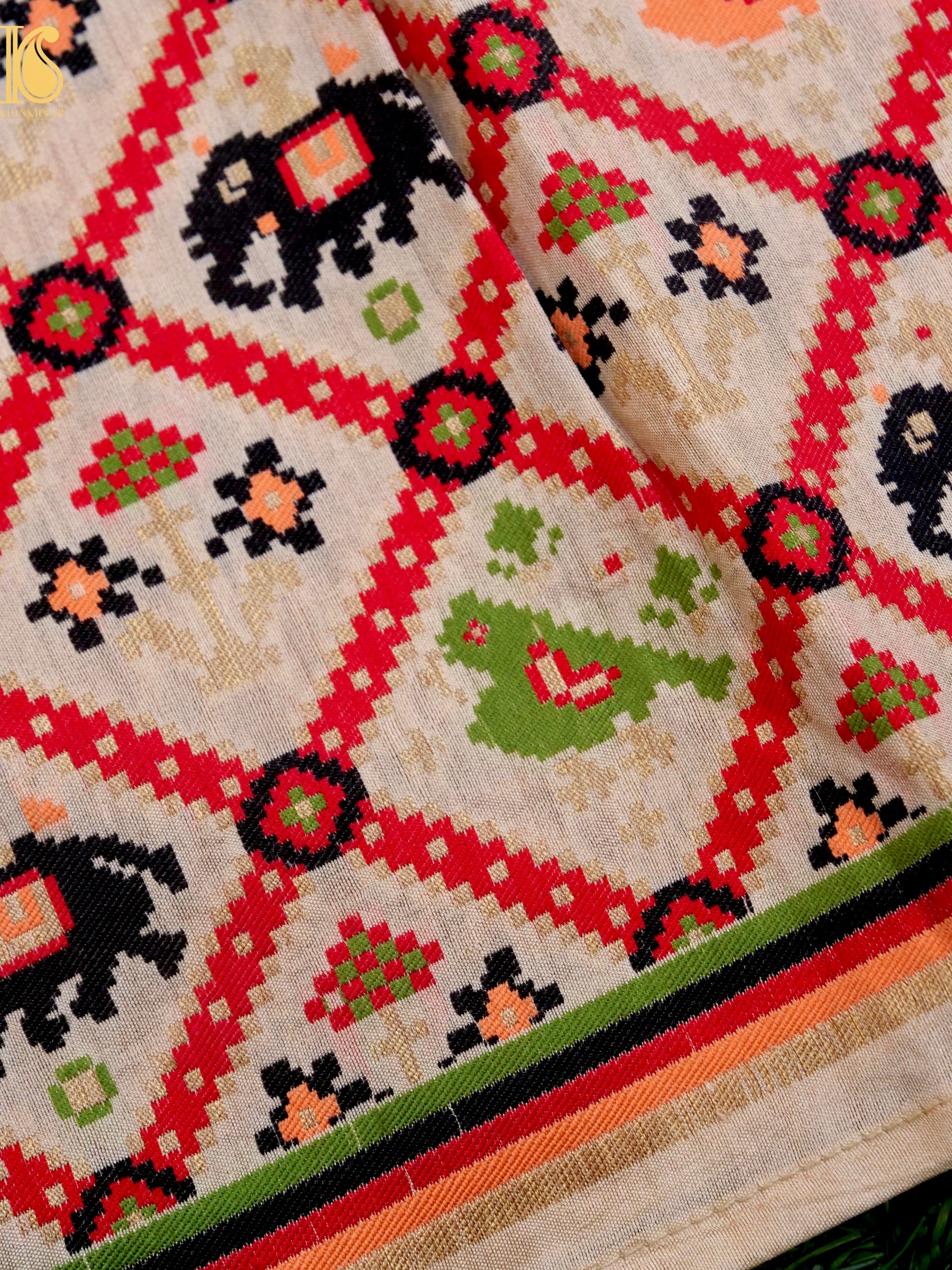 Pure Chiniya Silk Banarasi Woven Stole