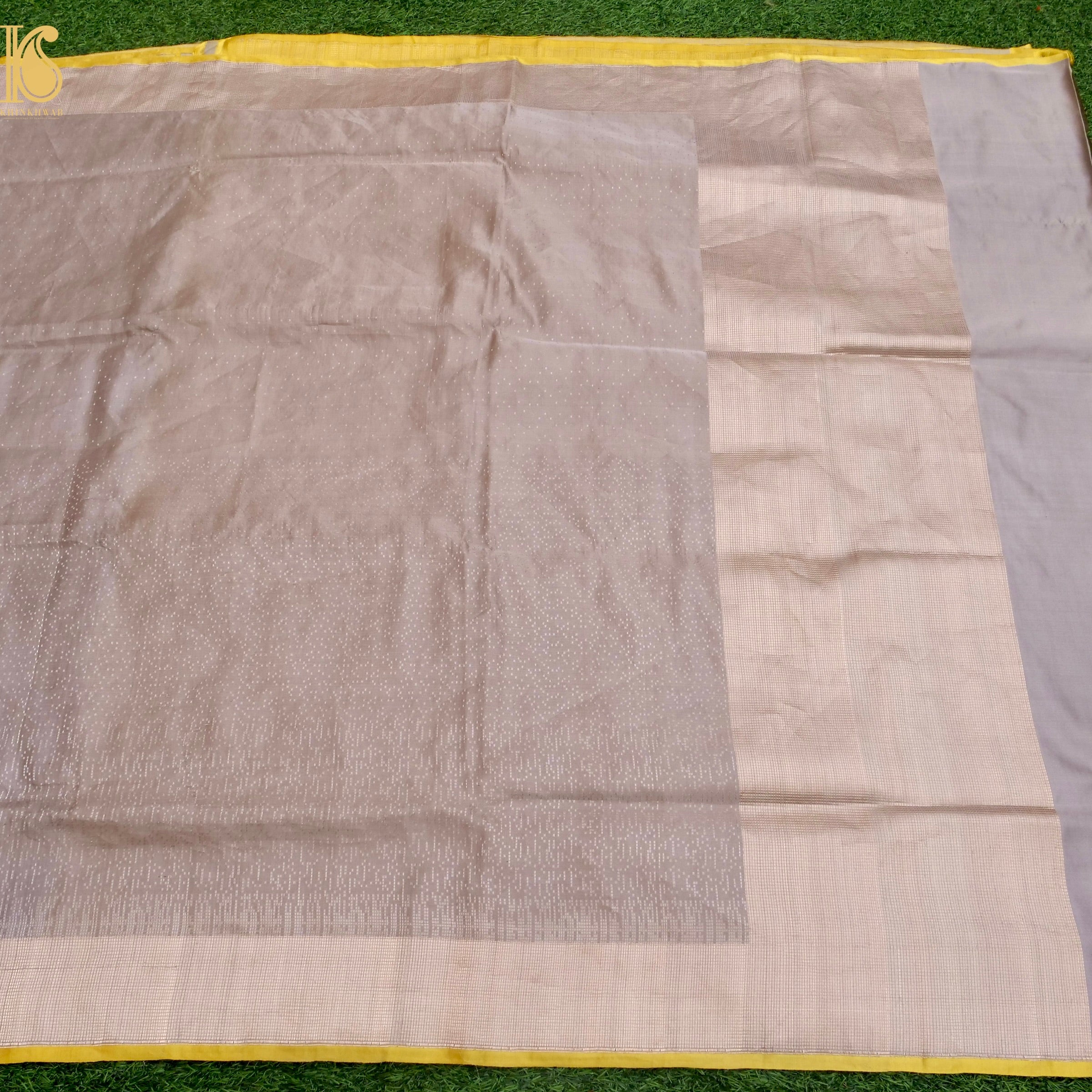 Handwoven Pure Katan Satin Silk Tanchoi Banarasi Saree