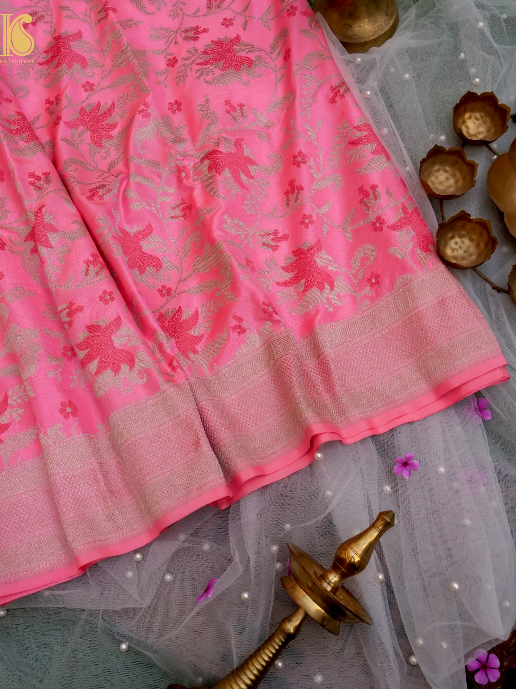 Handloom Banarasi Katan Silk Ektara Saree