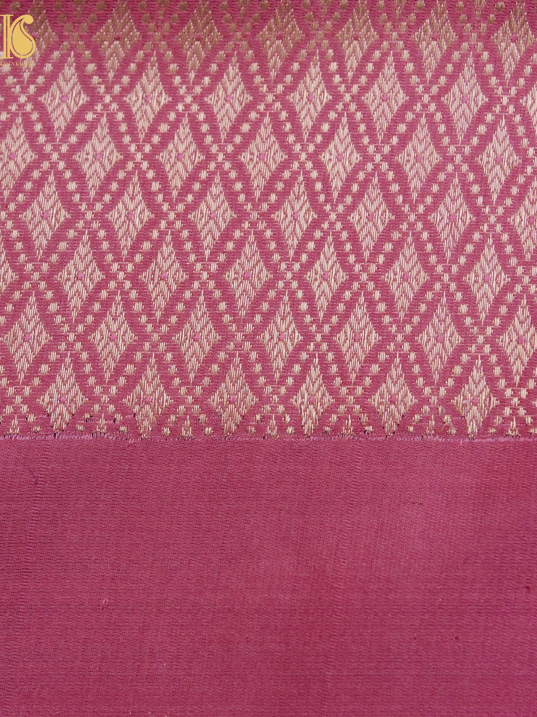 Handwoven Pure Katan Satin Silk Tanchoi Banarasi Saree