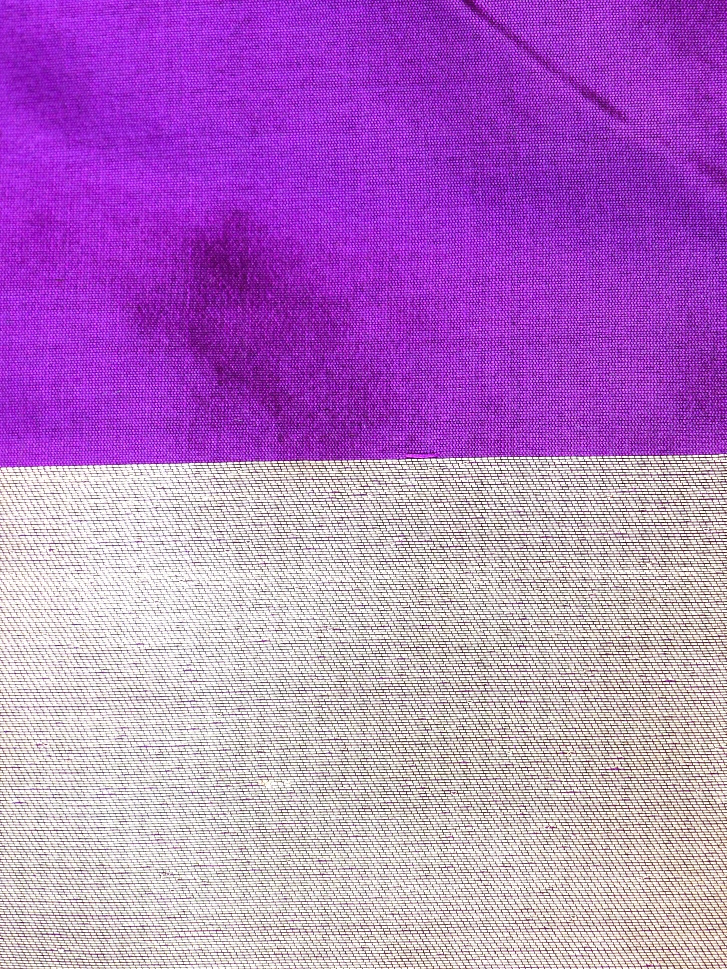 Handloom Banarasi Katan Silk Kadwa Border Saree