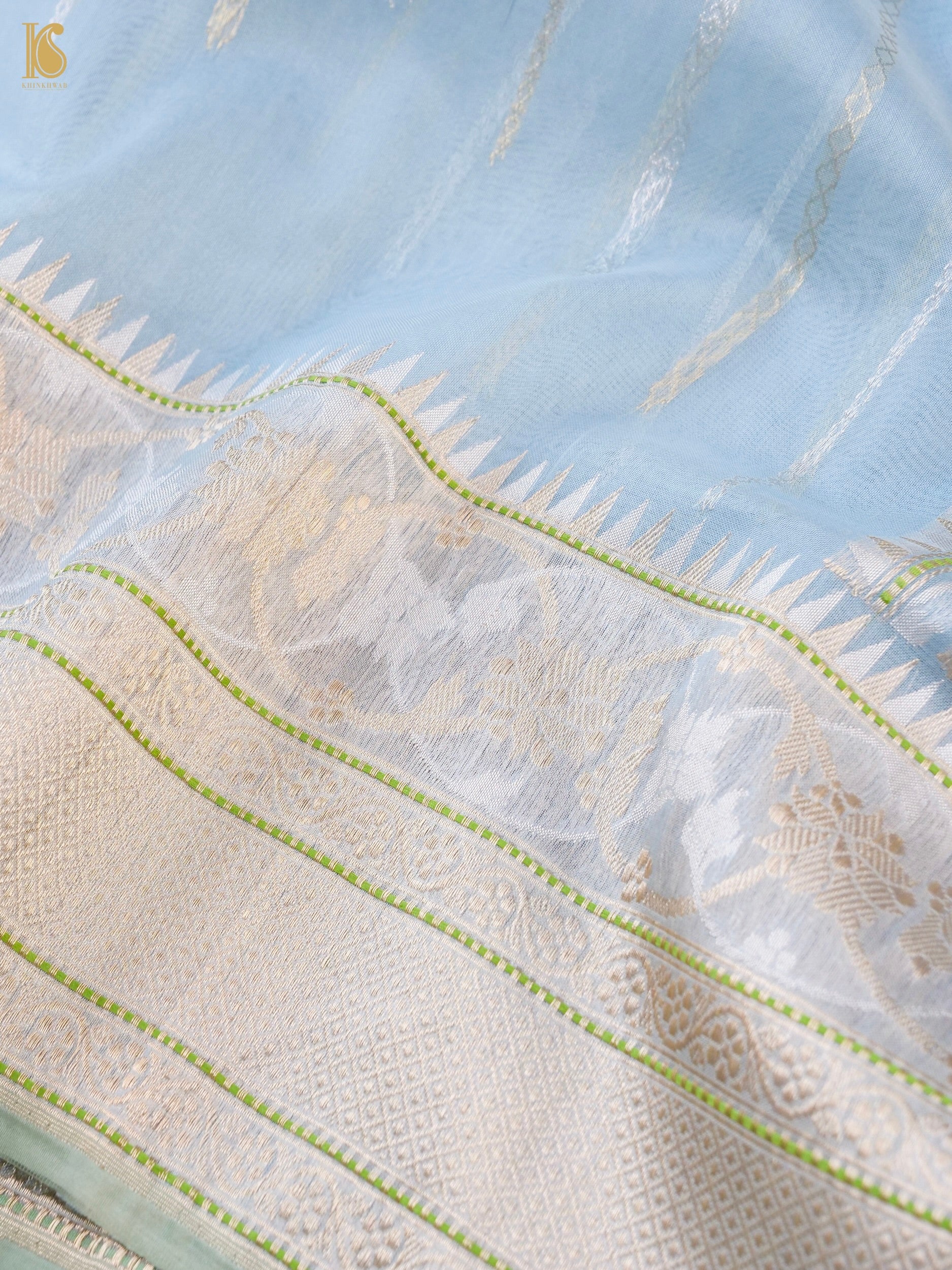 Handloom Banarasi Pure Kora Kadwa Saree