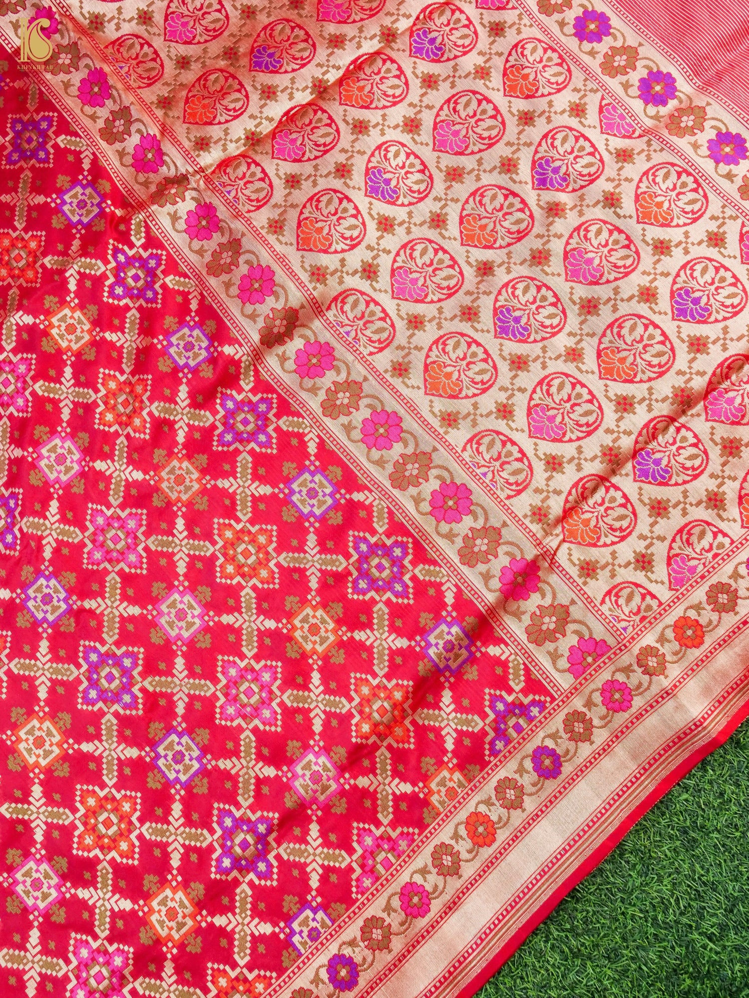 Handwoven Banarasi Katan Silk Patola Saree
