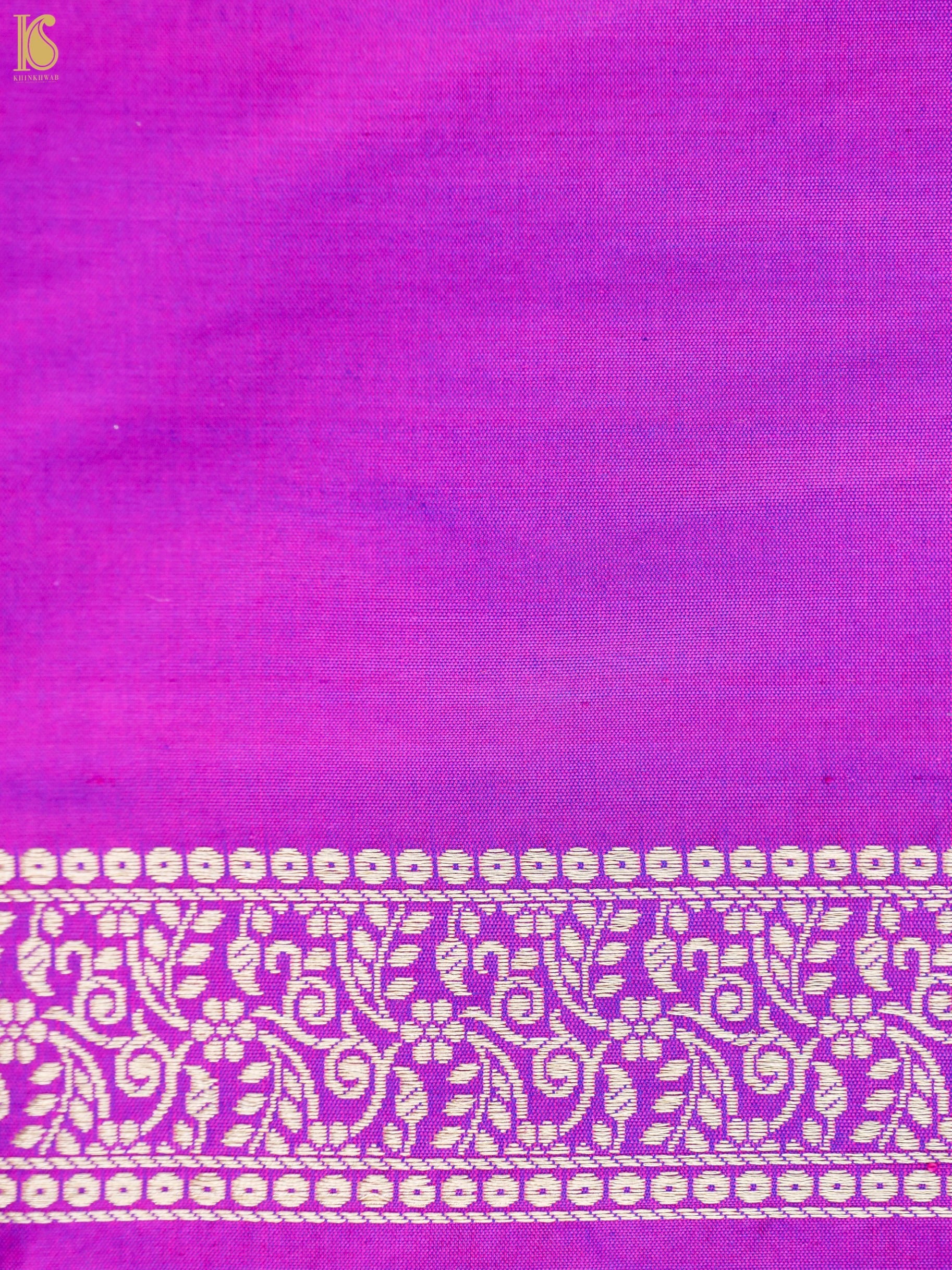 Handwoven Katan Silk Banarasi Shikargah Saree