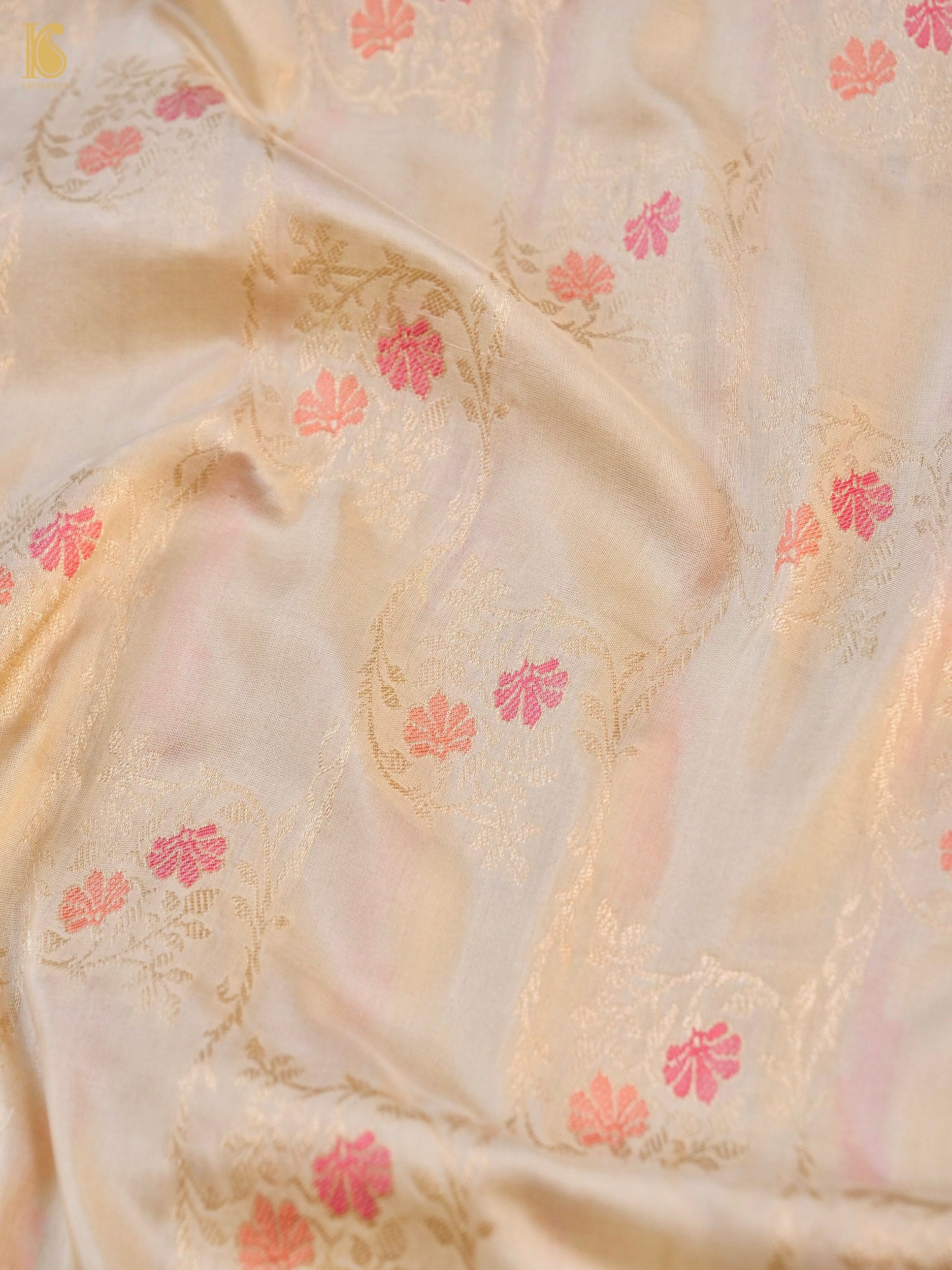 Handloom Banarasi Katan Silk Meenakari Saree