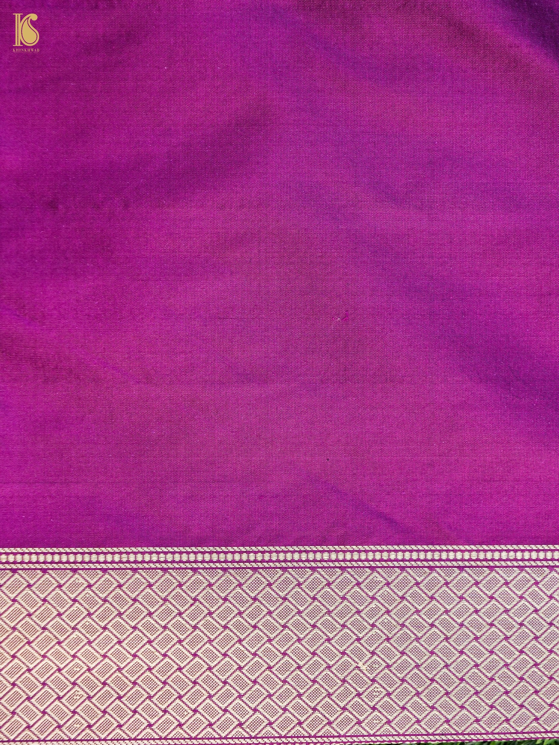 Handwoven Katan Silk Banarasi Shikargah Saree