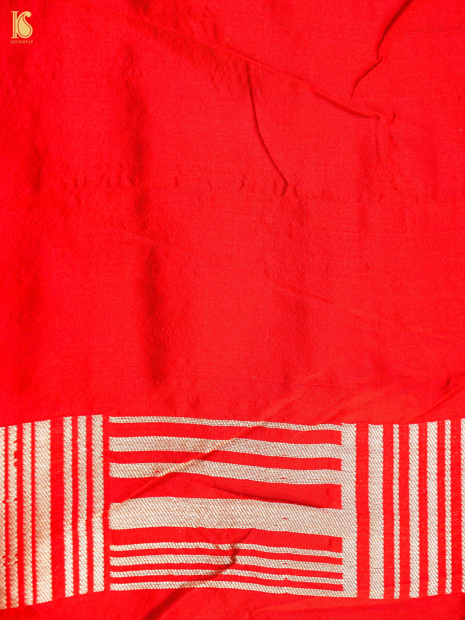 Handwoven Katan Silk Banarasi Chidiya Saree