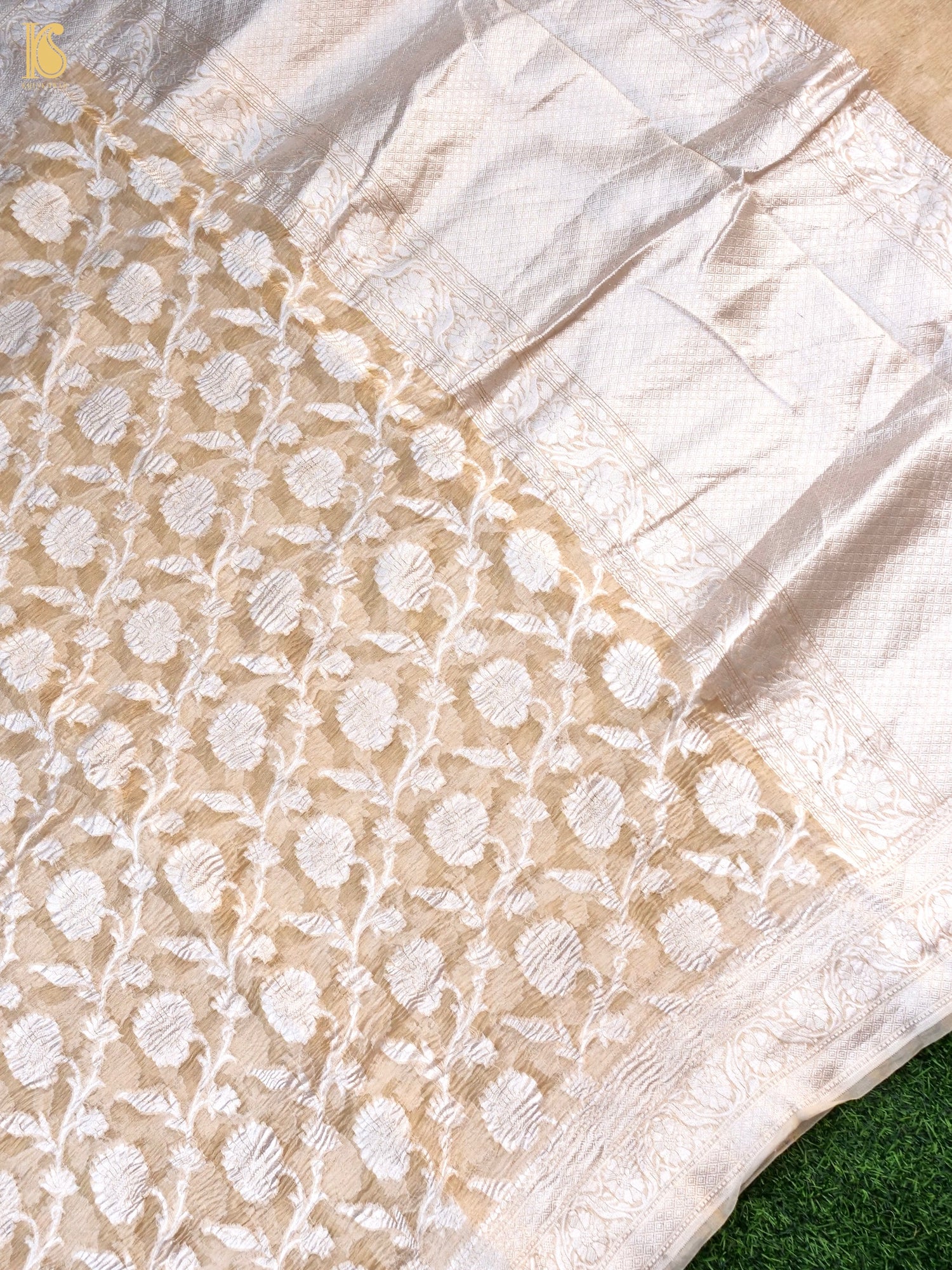 Banarasi Crush Tissue Silk Woven Saree