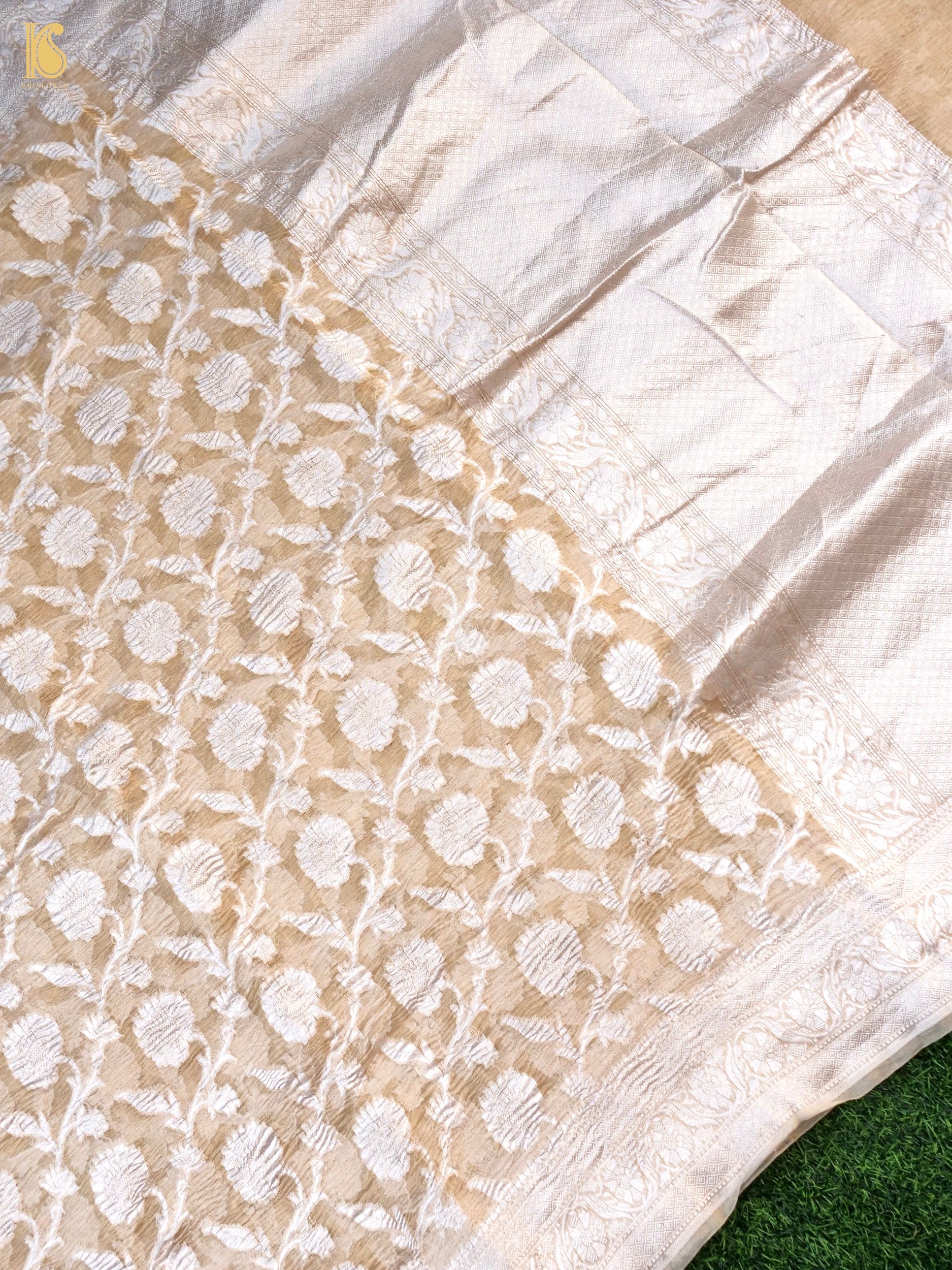 Banarasi Crush Tissue Silk Woven Saree