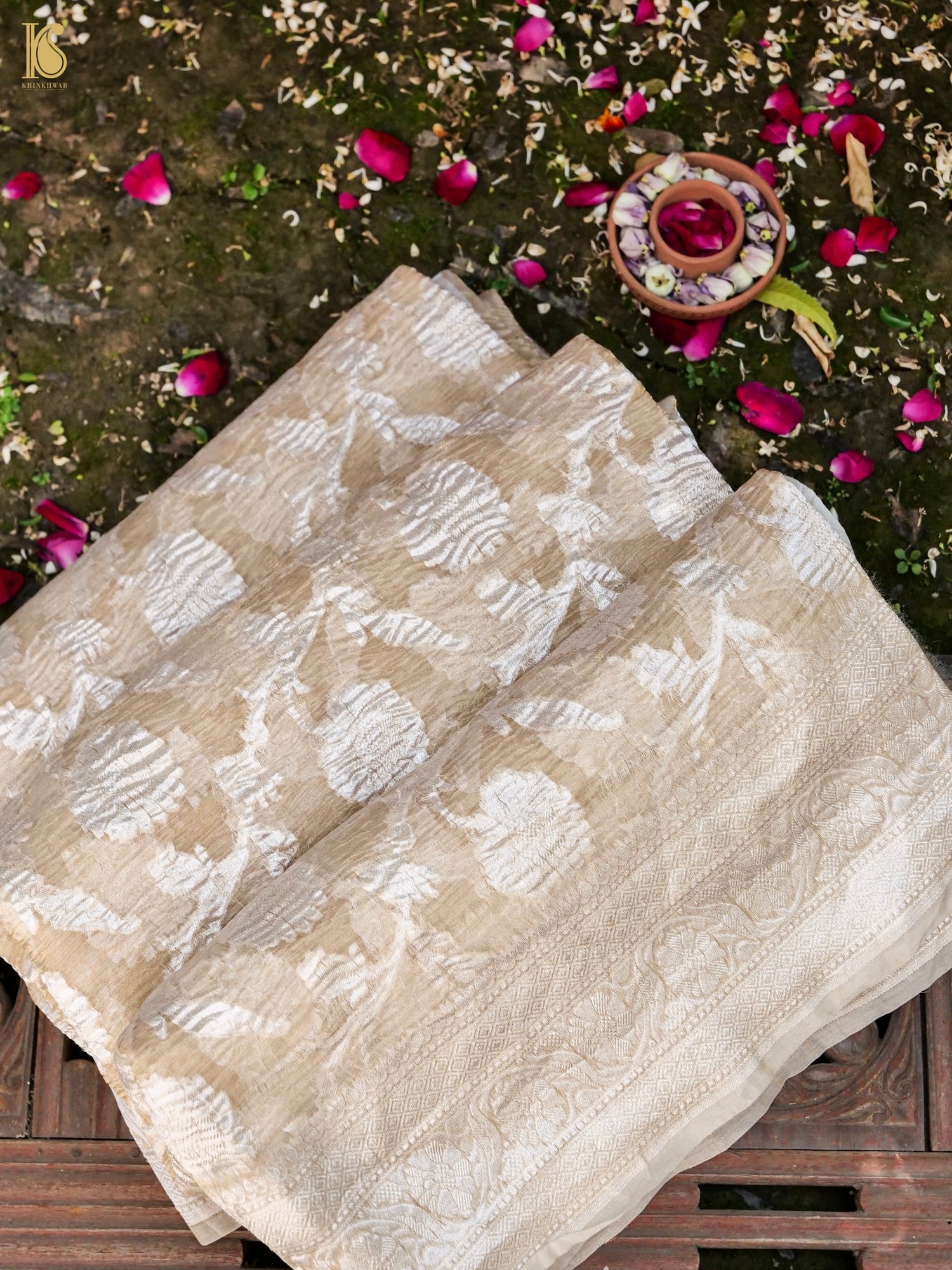 Banarasi Crush Tissue Silk Woven Saree