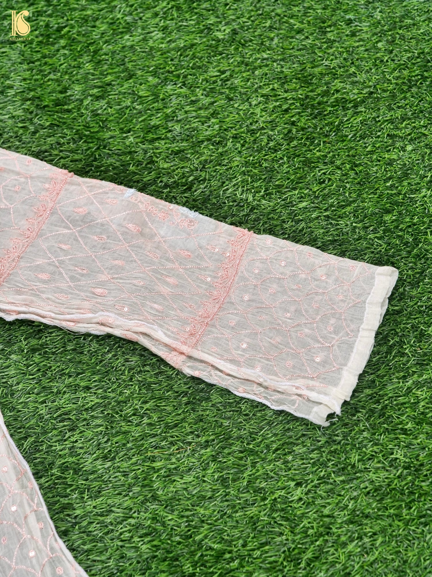 Pure Mul Cotton Silk Suit Set with Chikankari Work