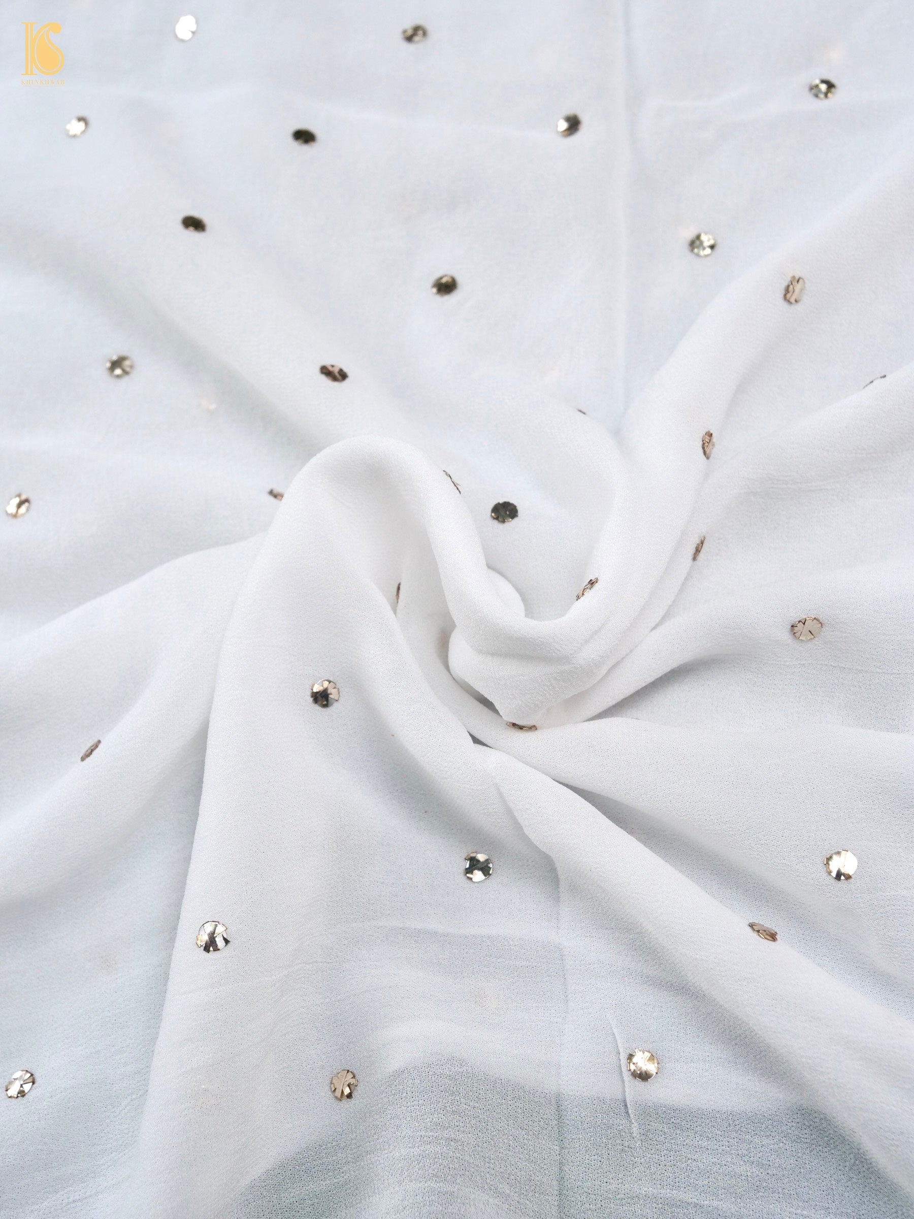 Viscose Georgette Suit Set with Mukaish Work