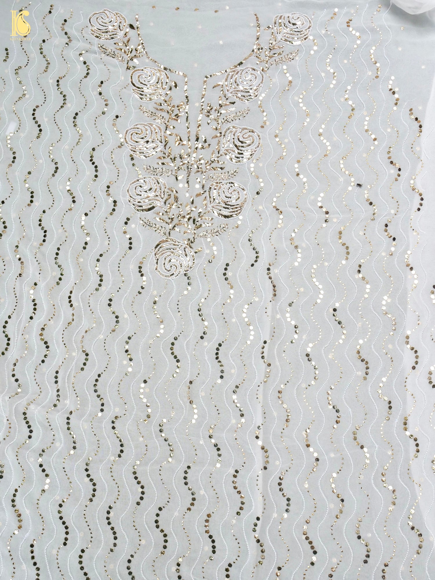 Viscose Georgette Suit Set with Mukaish Work