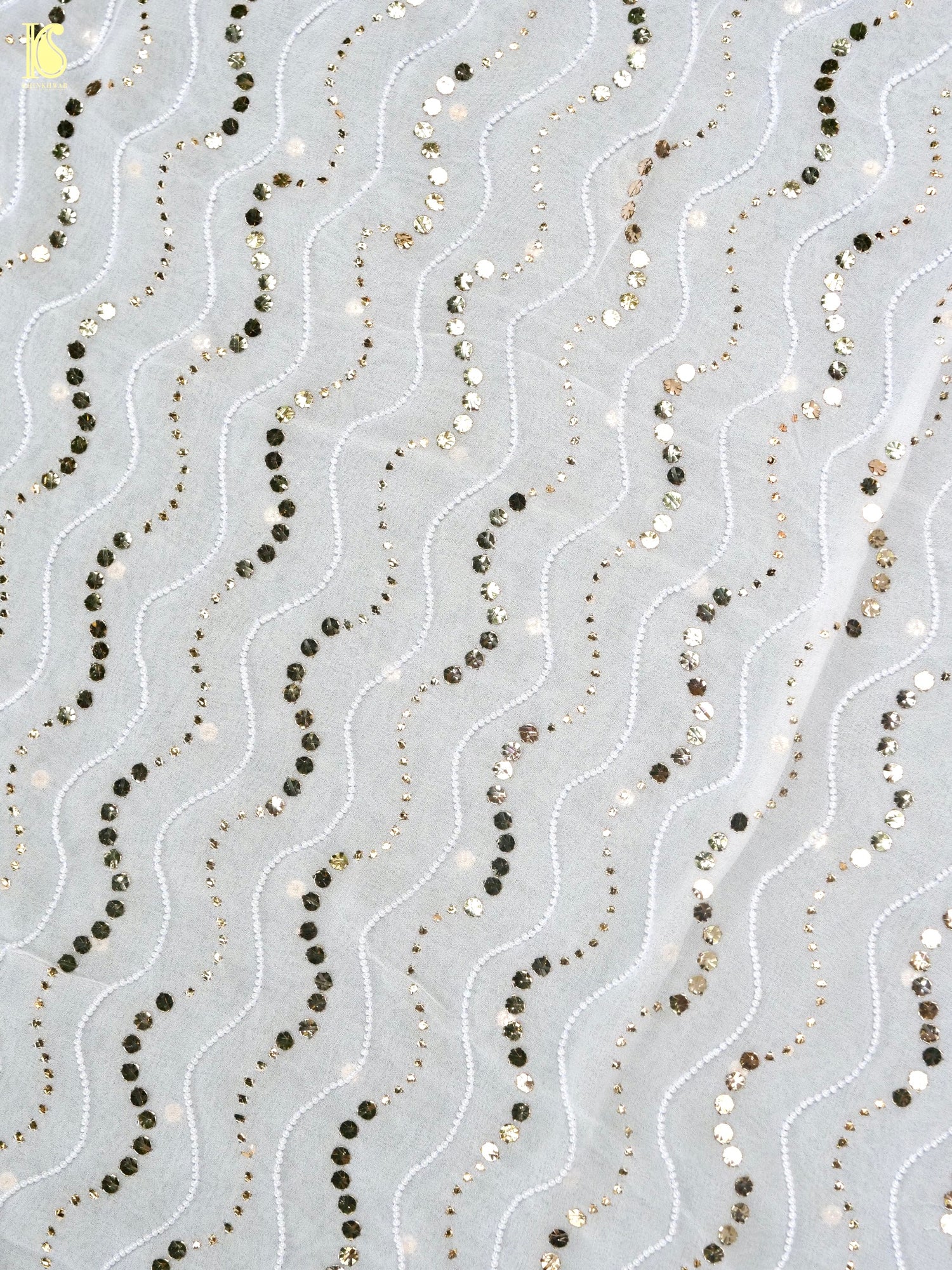 Viscose Georgette Suit Set with Mukaish Work