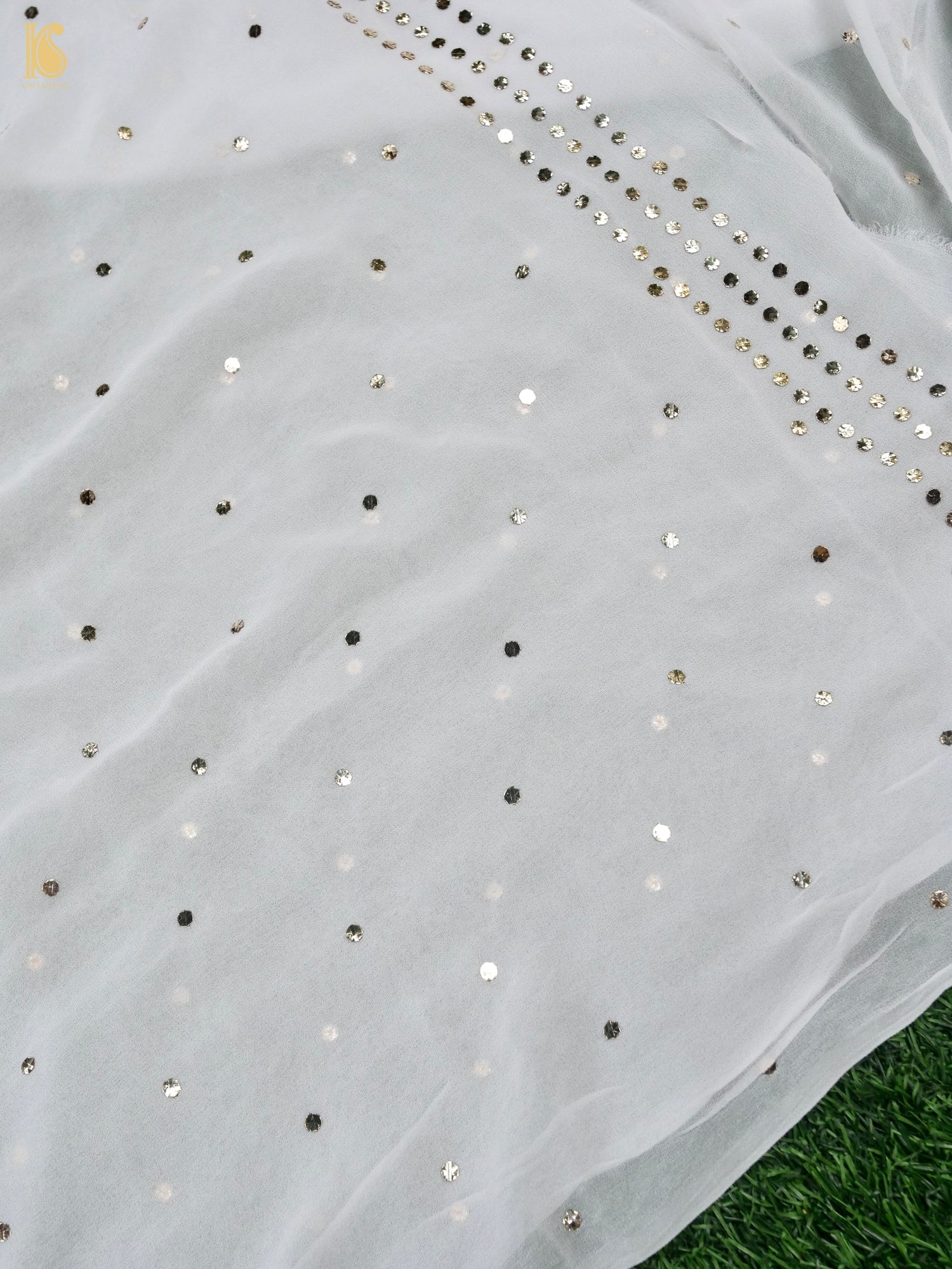 Viscose Georgette Suit Set with Mukaish Work