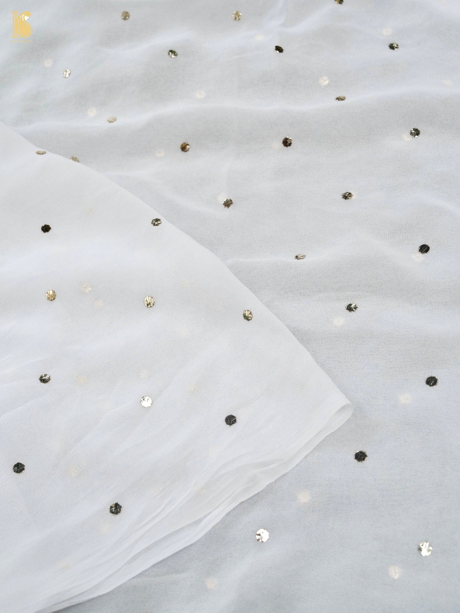 Viscose Georgette Suit Set with Mukaish Work