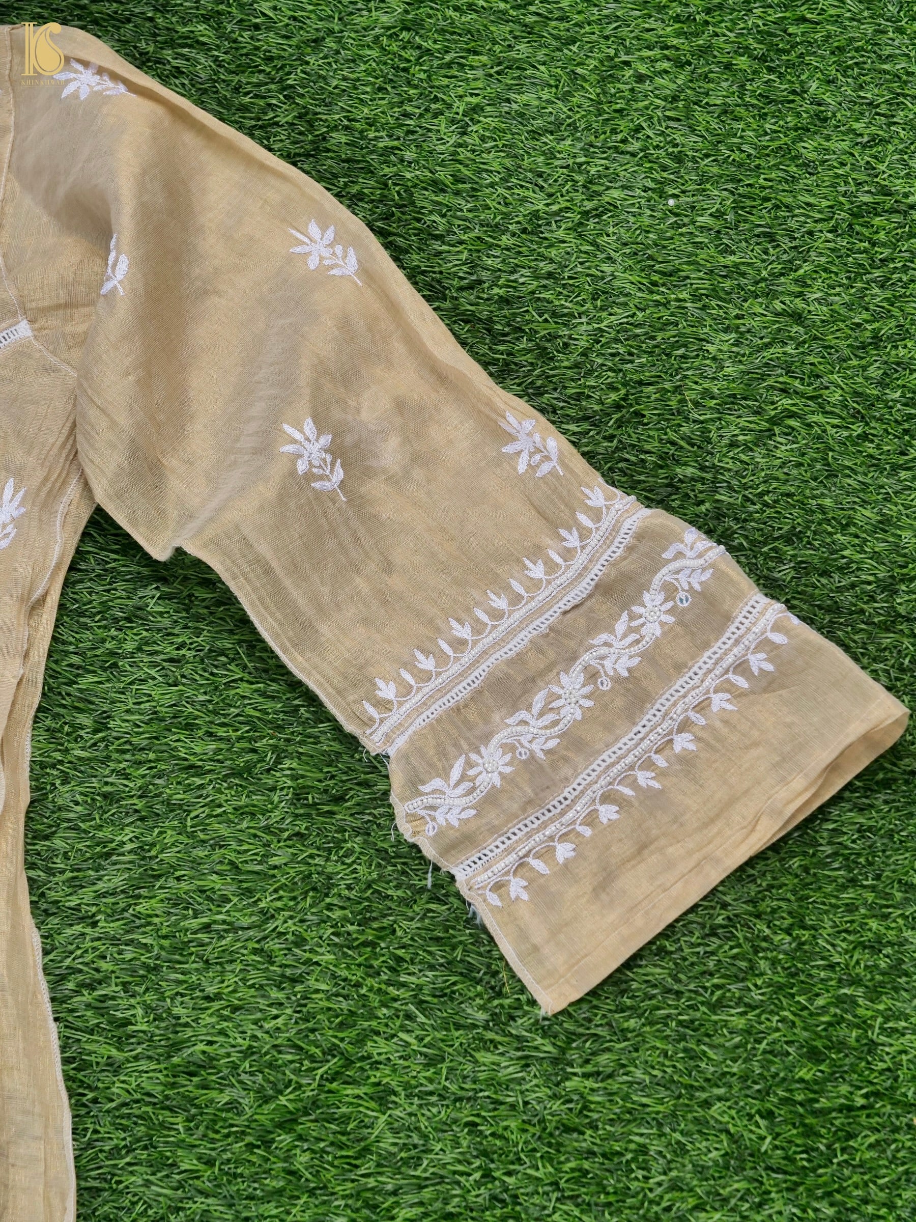 Chikankari Pure Tissue Chanderi Silk Suit Set