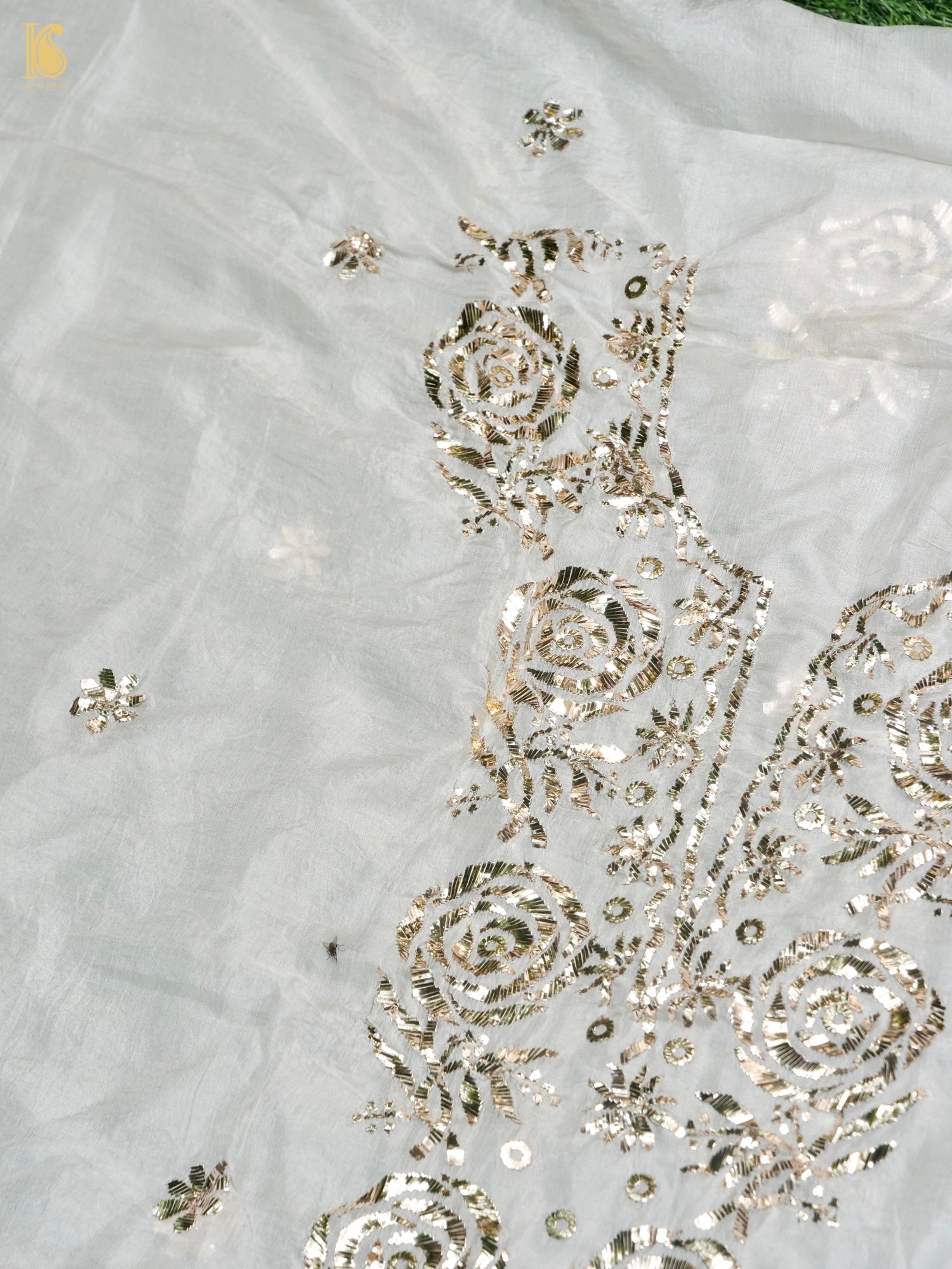 Pure Silk Suit Set with Mukaish Work