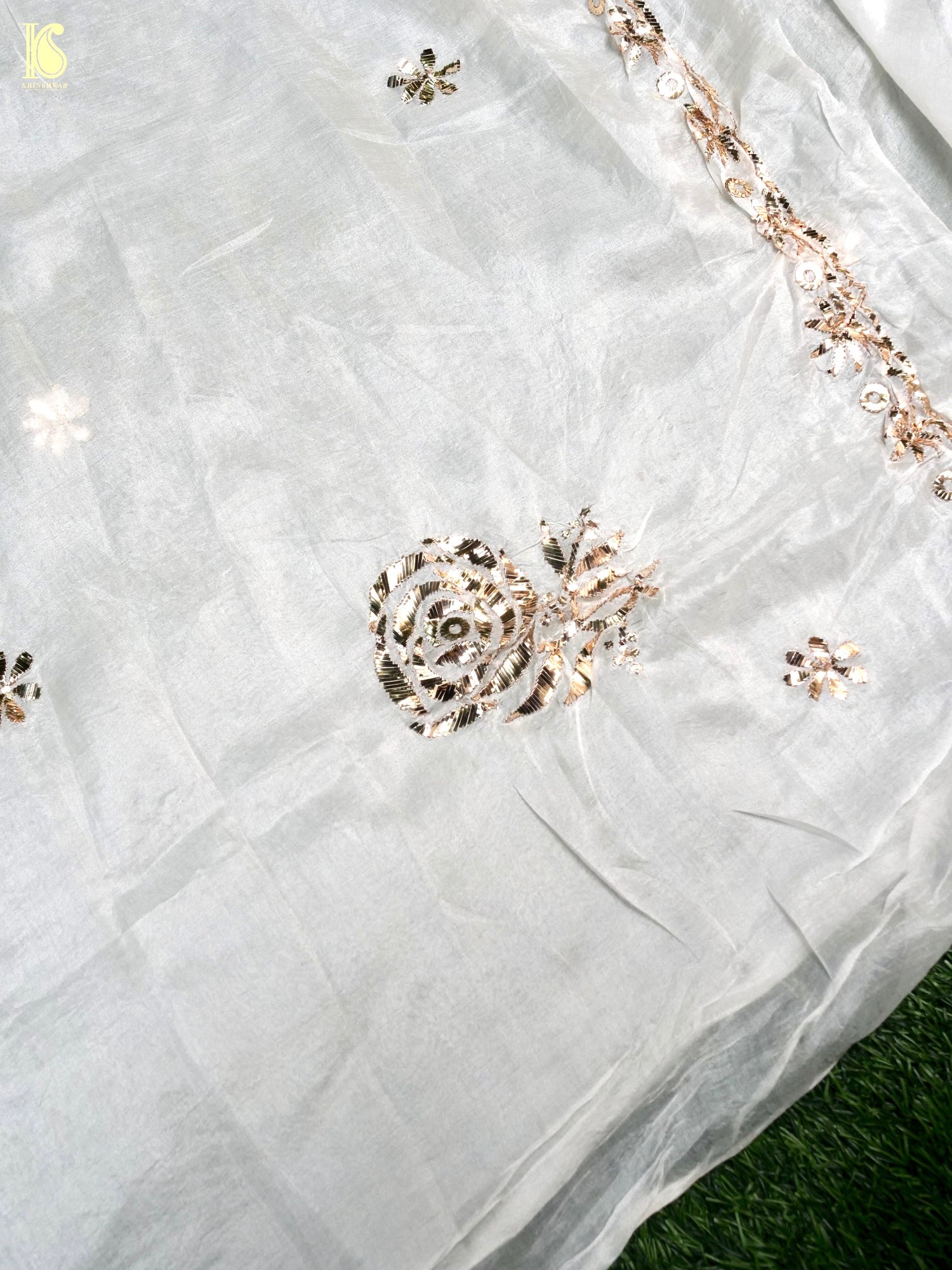 Pure Silk Suit Set with Mukaish Work