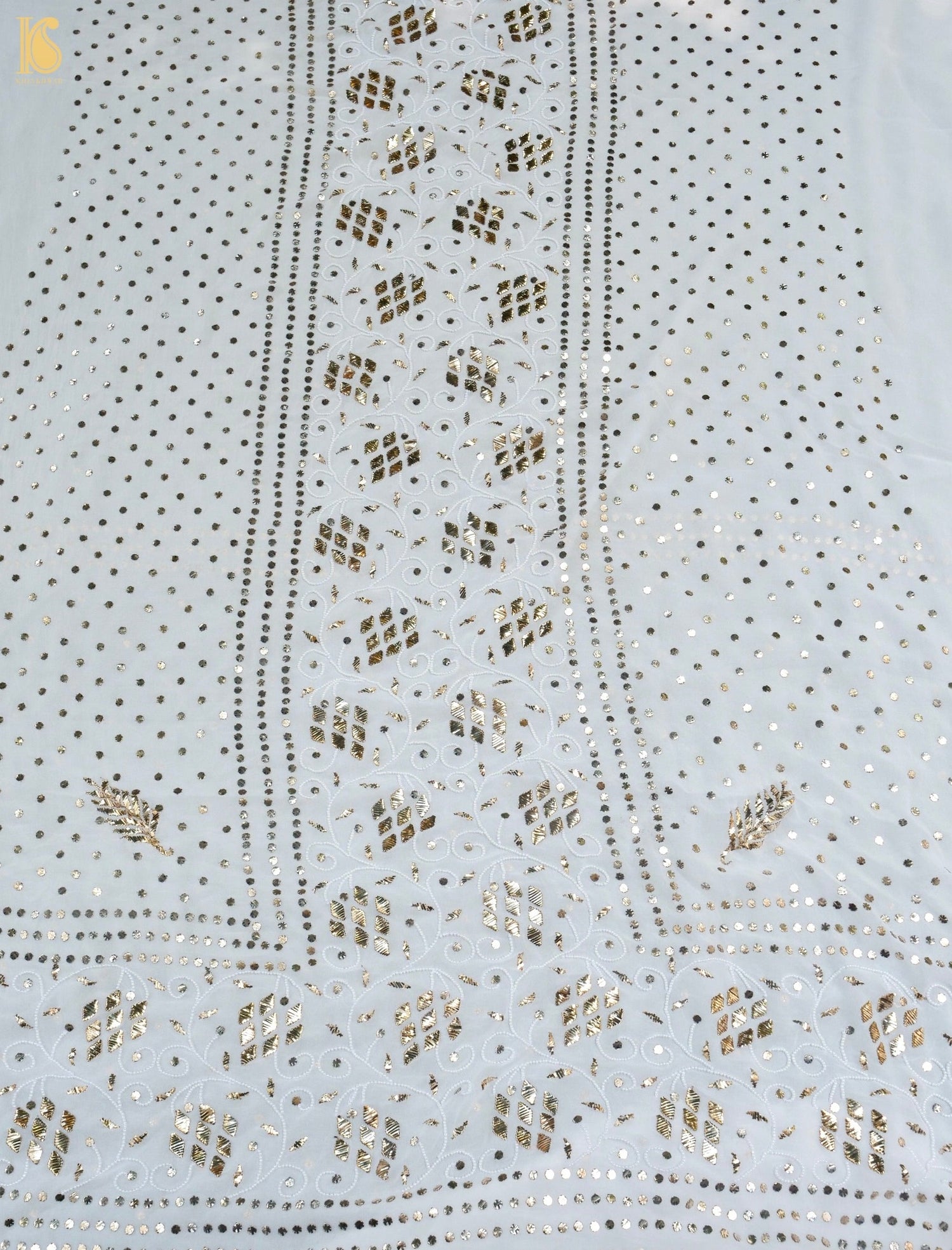 Viscose Georgette Suit Set with Mukaish & Pearl Work