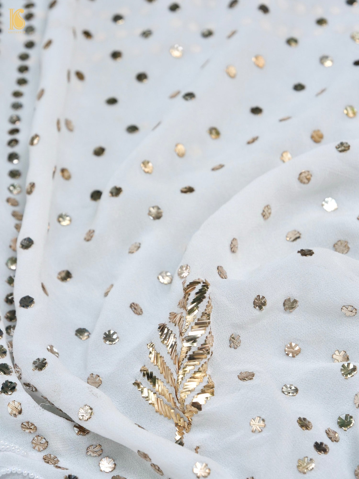 Viscose Georgette Suit Set with Mukaish & Pearl Work