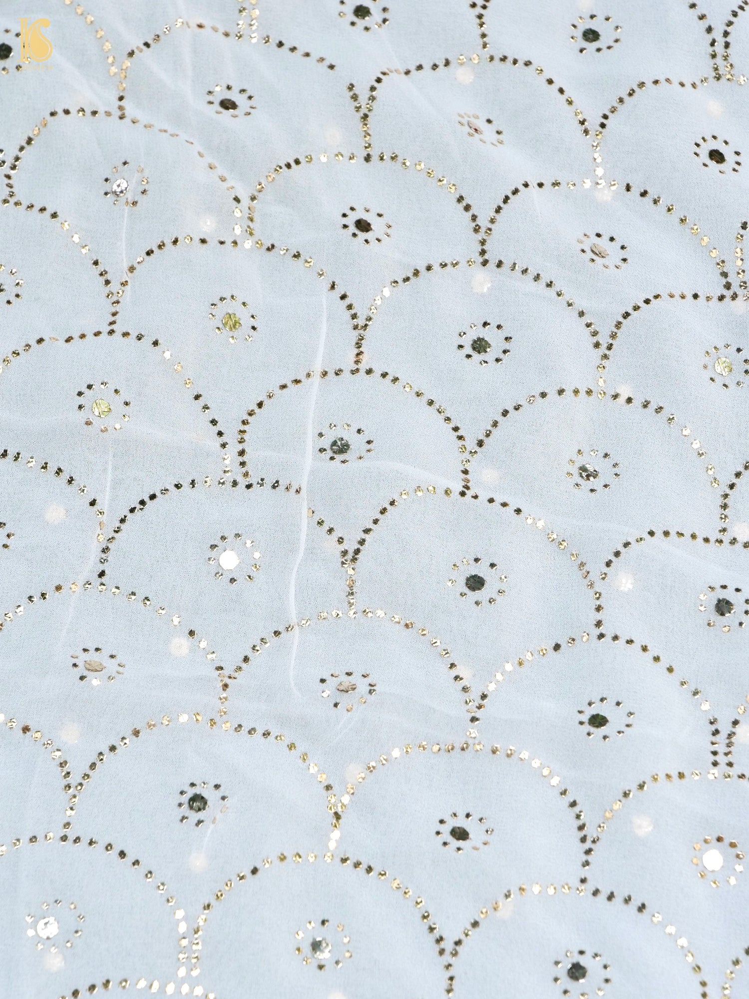 Viscose Georgette Suit Set with Mukaish Work