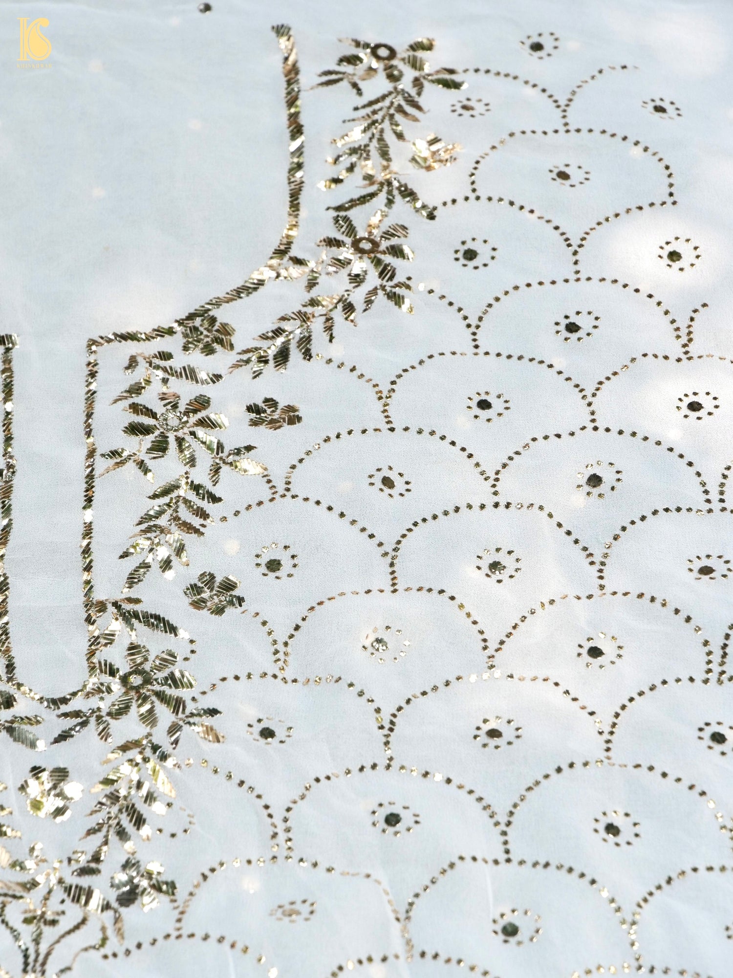 Viscose Georgette Suit Set with Mukaish Work