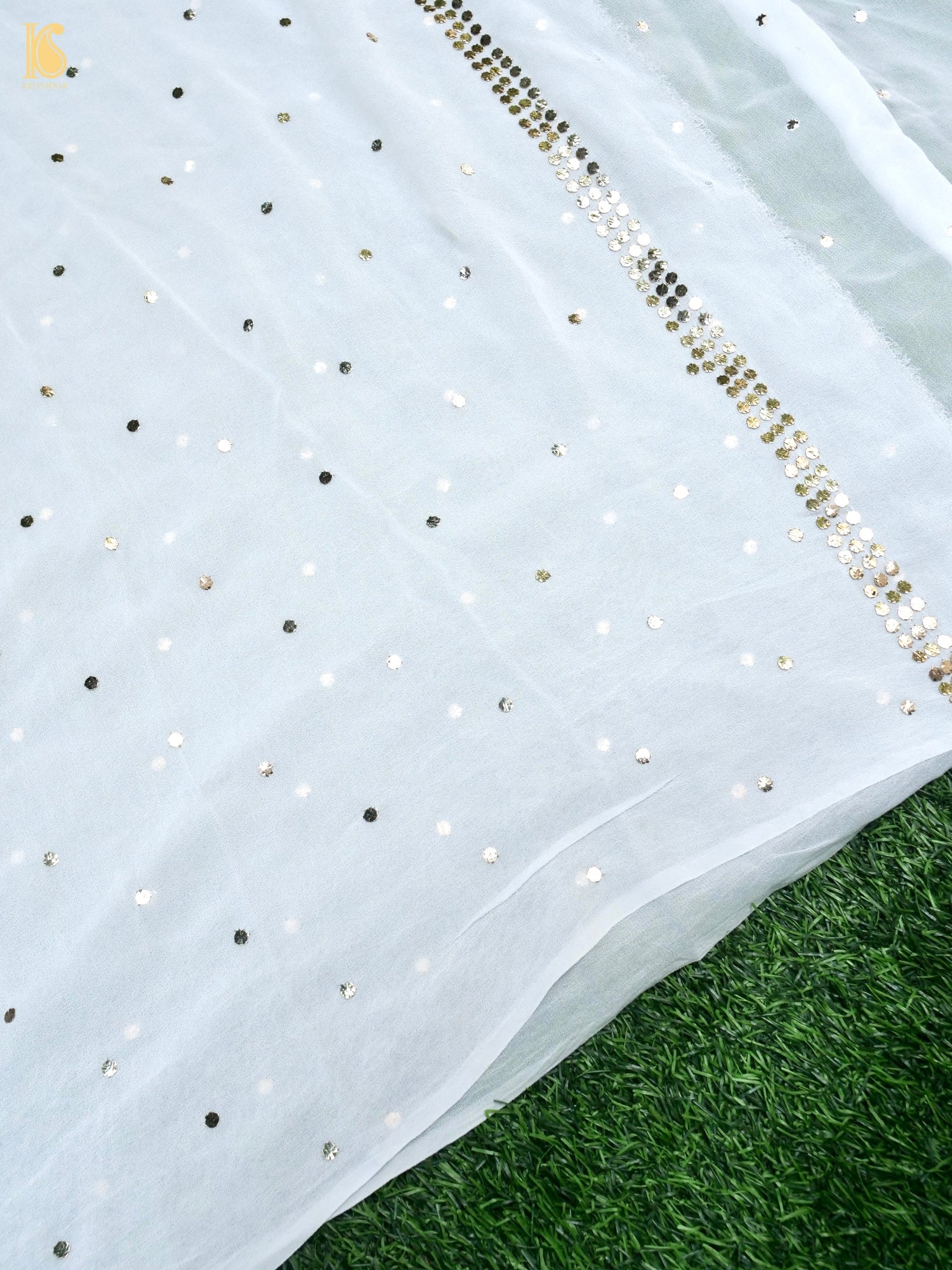 Viscose Georgette Suit Set with Mukaish Work