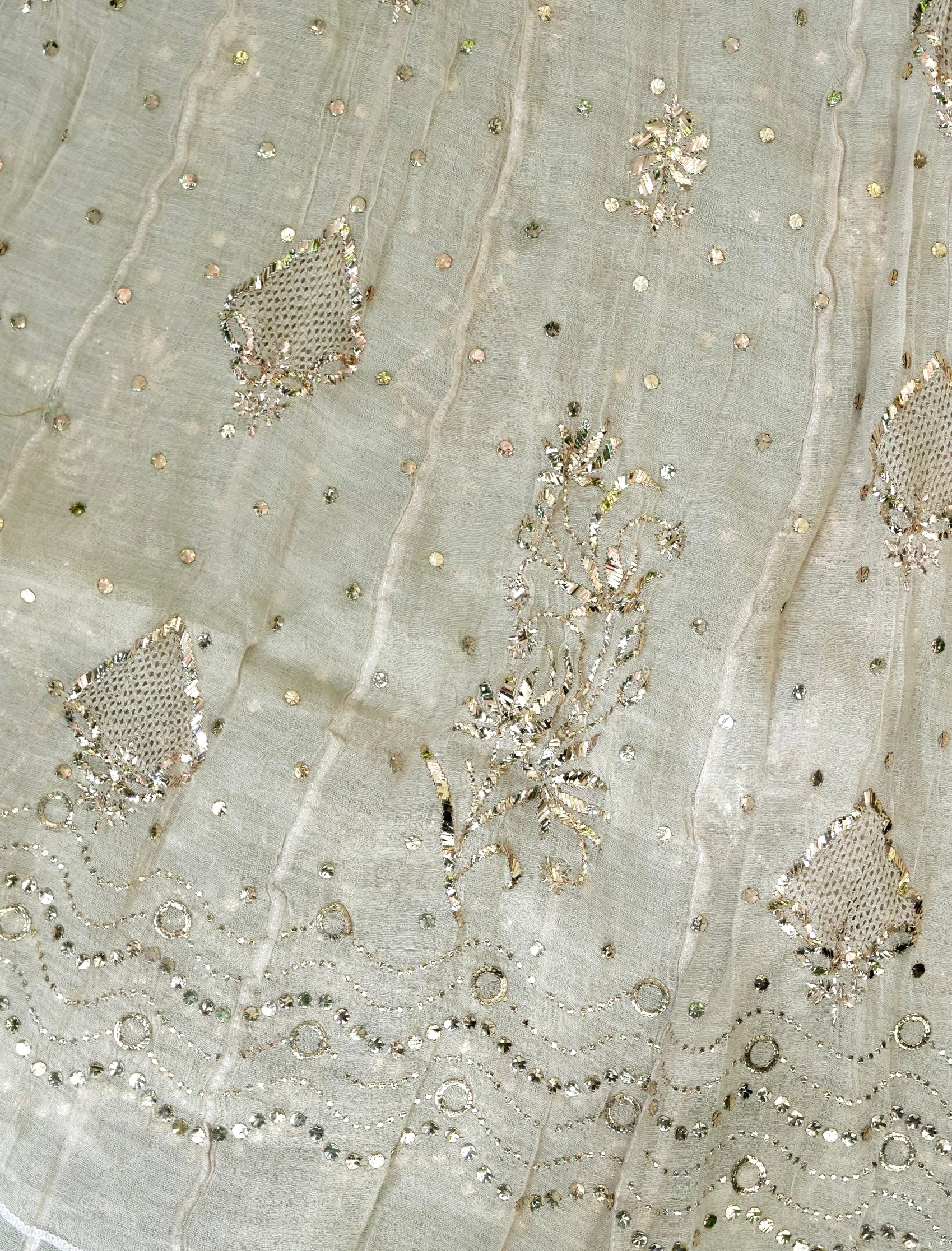 Chikankari Pure Tissue Chanderi Silk Suit Set