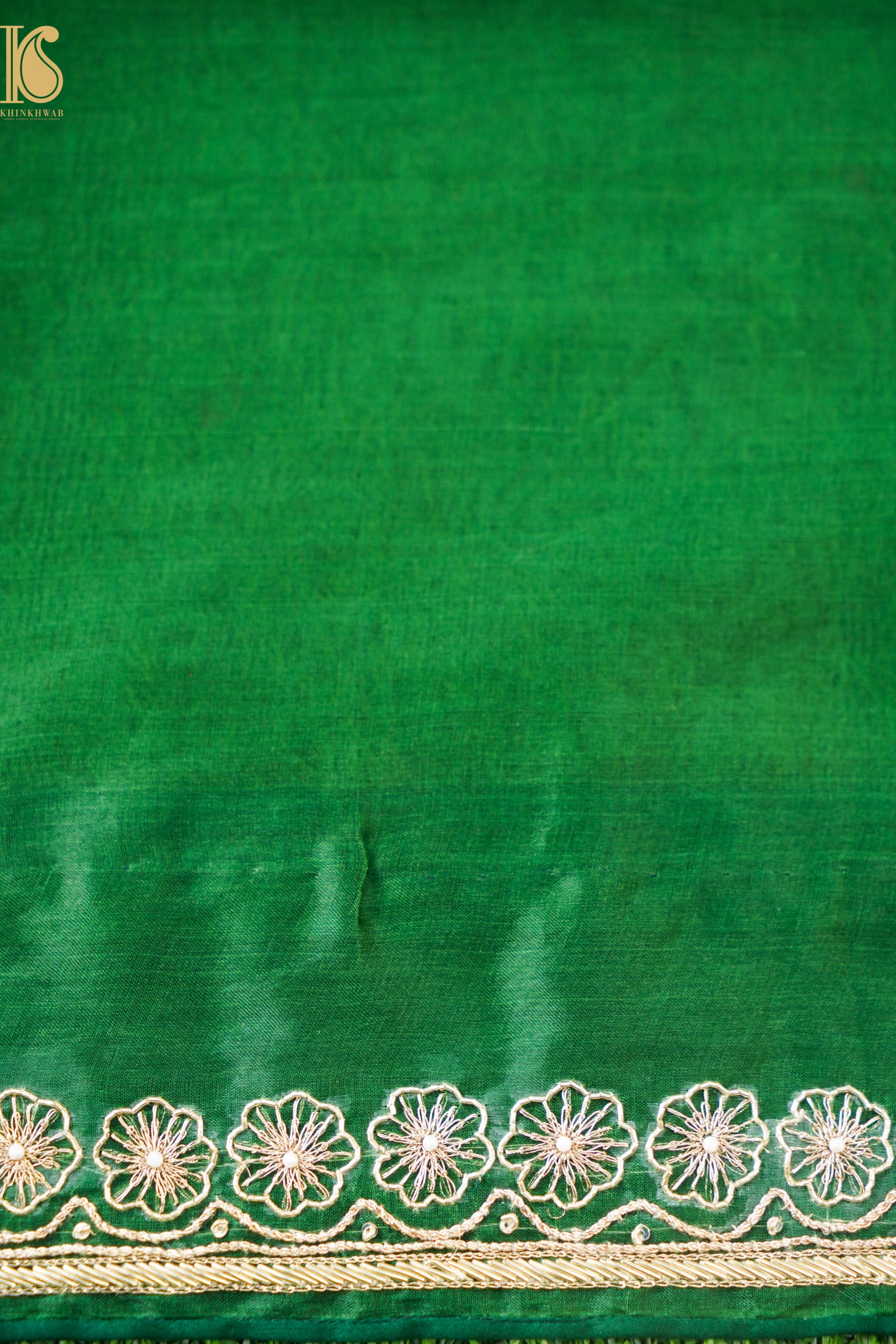 Handwoven Pure Georgette Organza Embroidery Saree