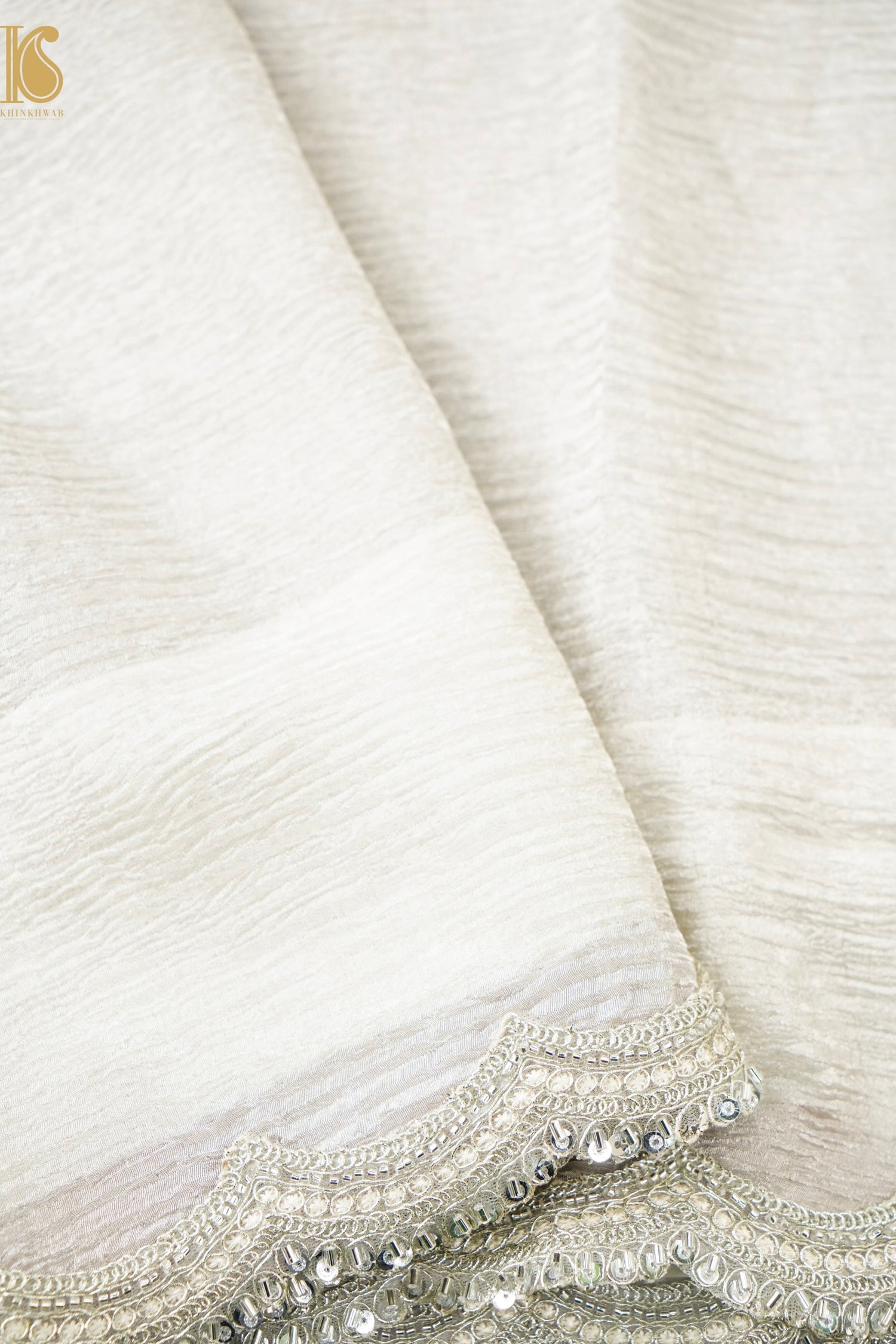 Banarasi Crush Tissue Silk Saree with Border