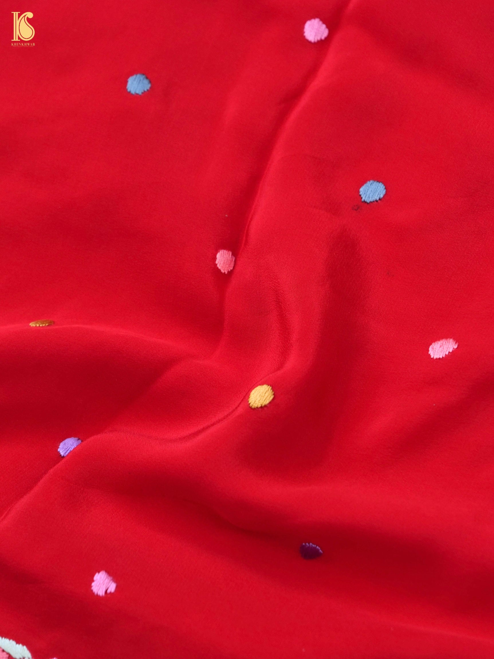 Parsi Gara Pure Crepe Saree