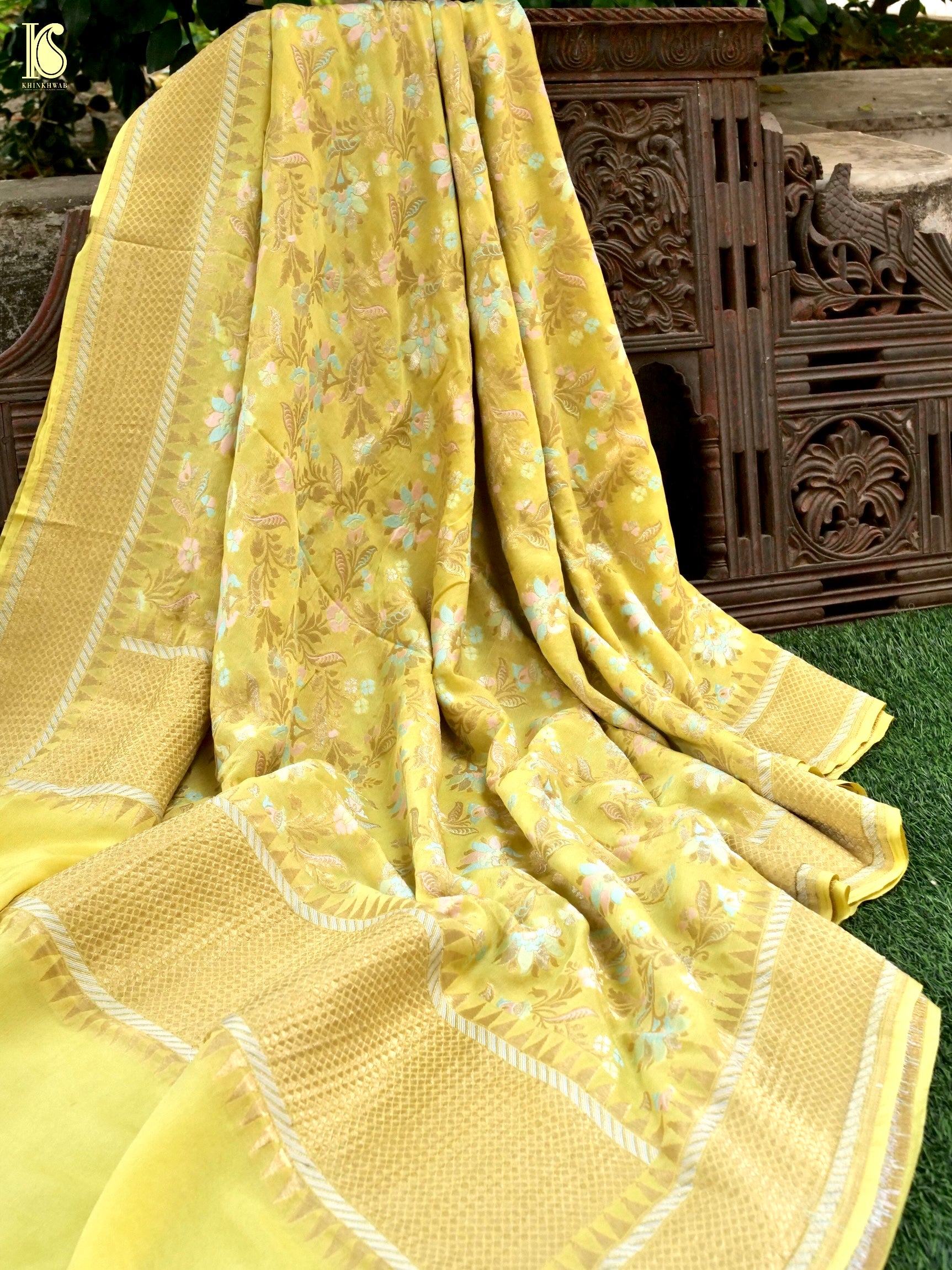 Georgette Silk Meenakari Banarasi Dupatta