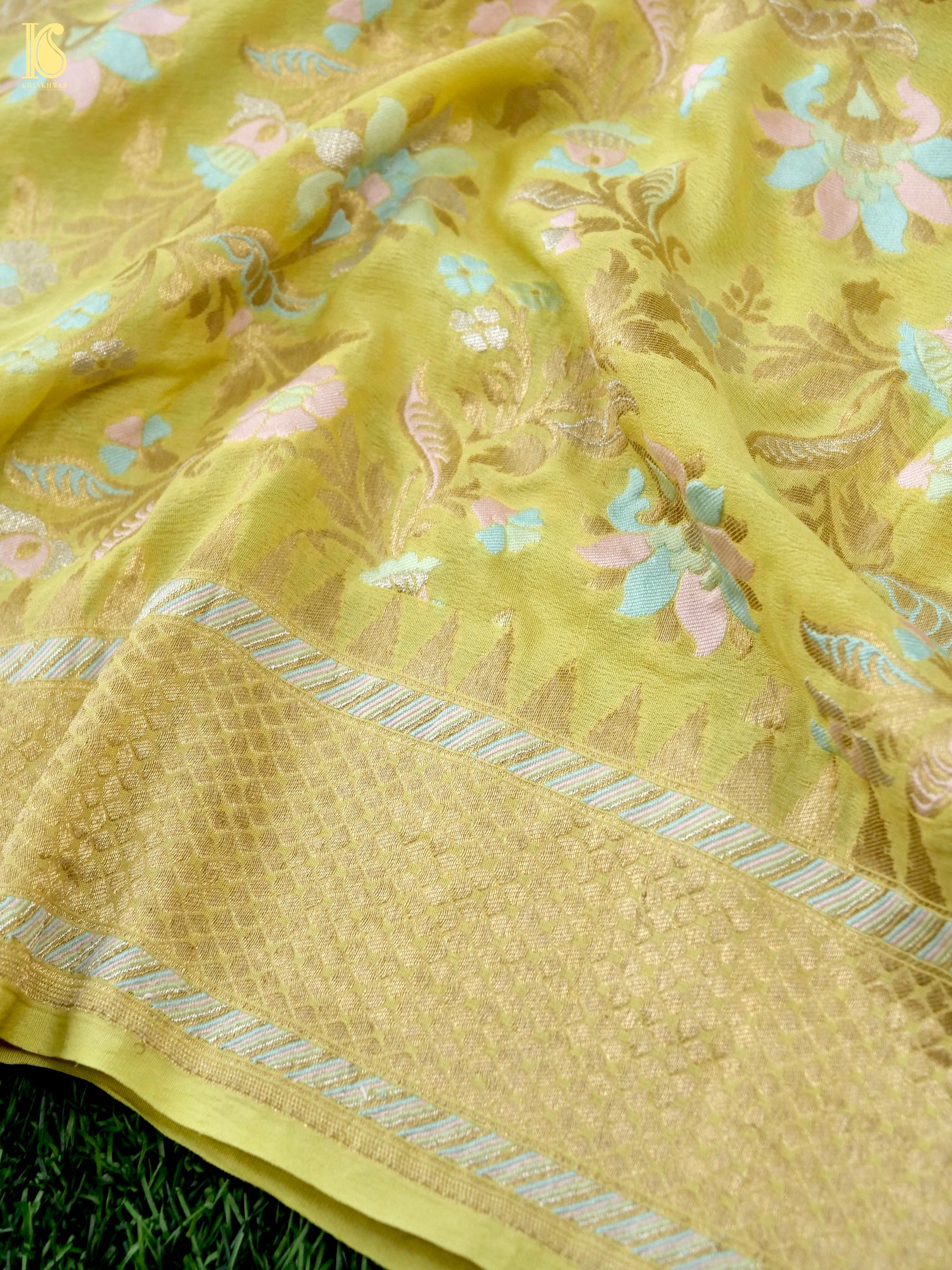 Georgette Silk Meenakari Banarasi Dupatta