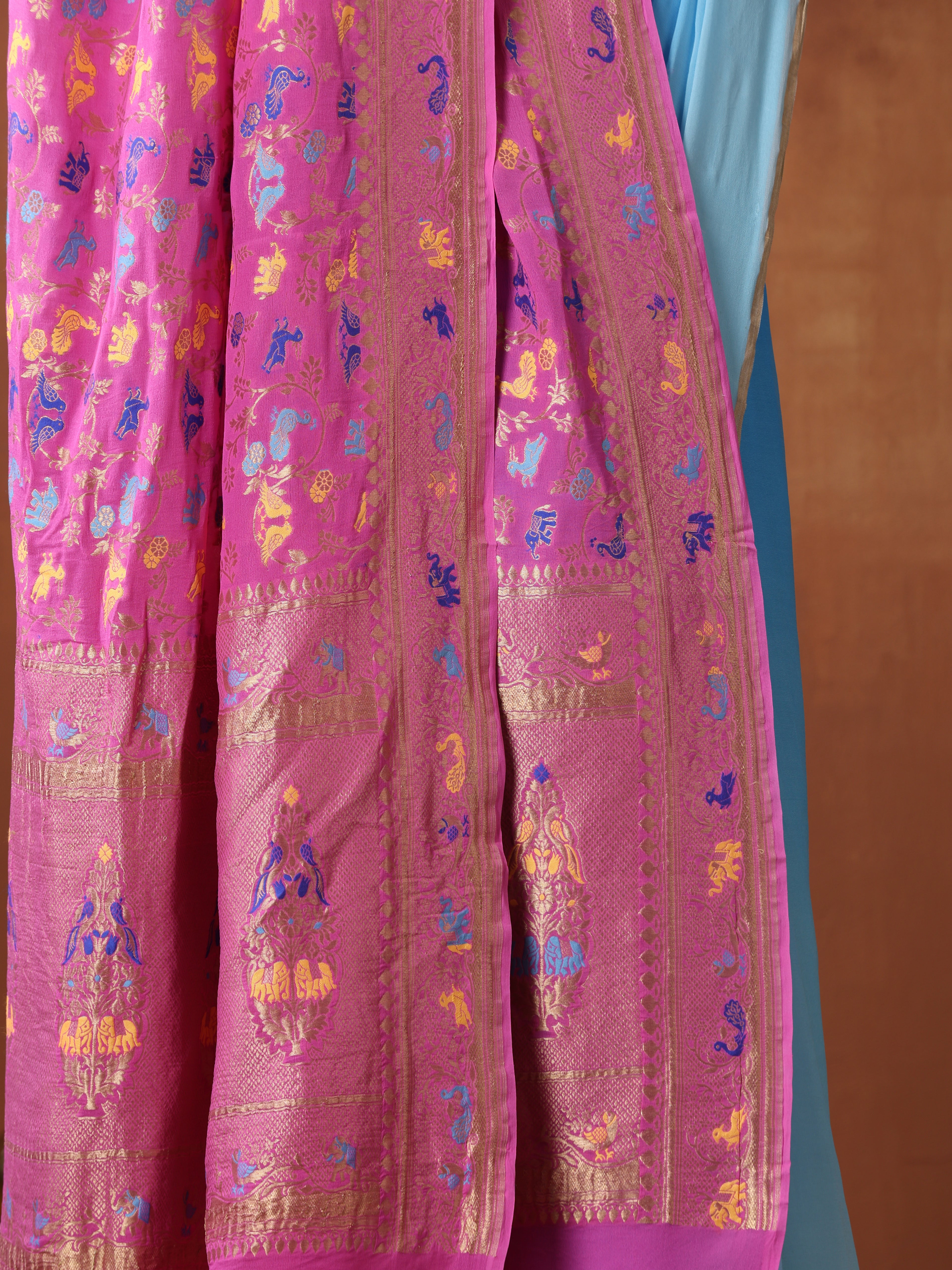 Georgette Shikargah Banarasi Dupatta