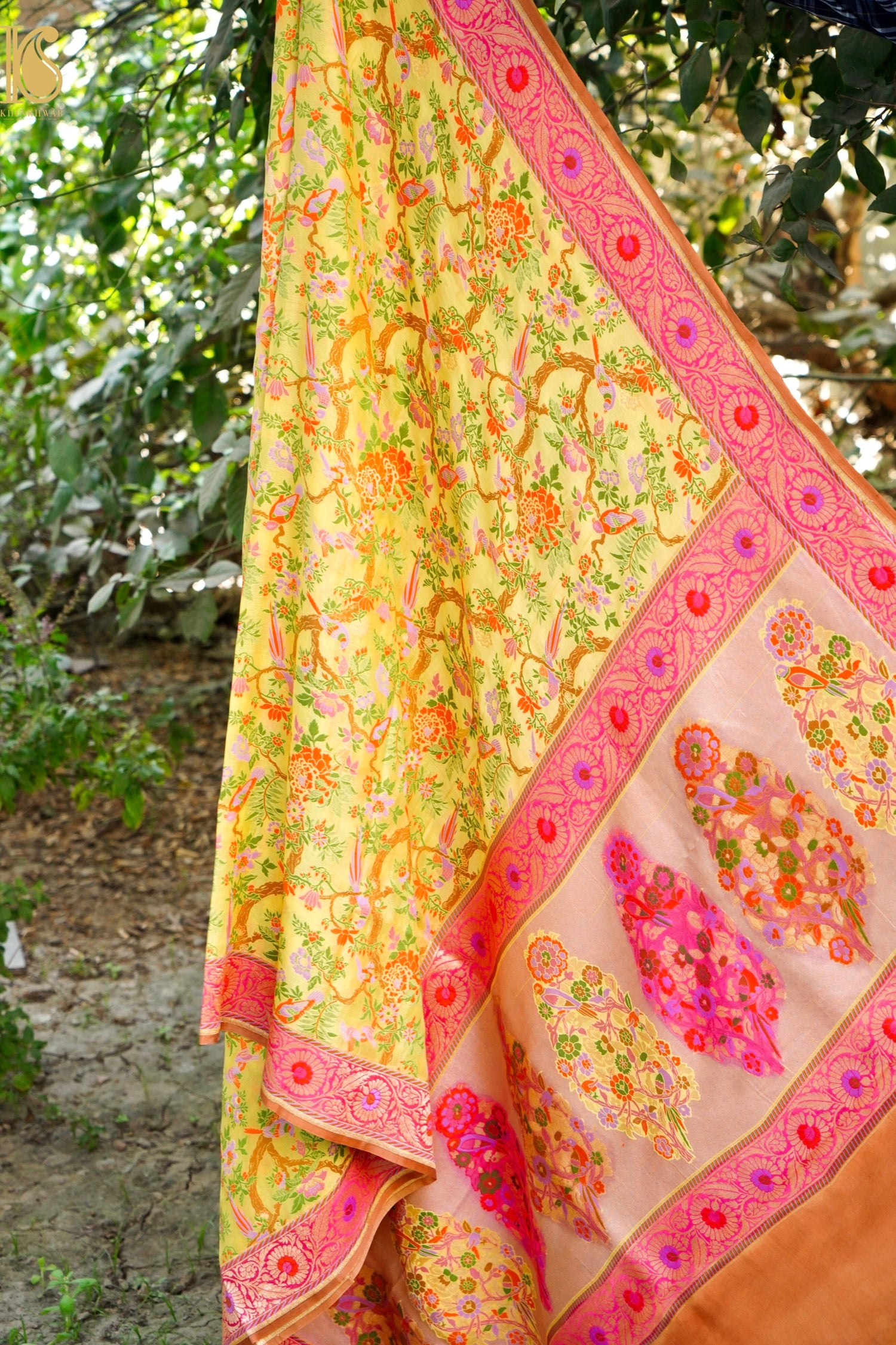 Georgette Silk Meenakari Banarasi Dupatta