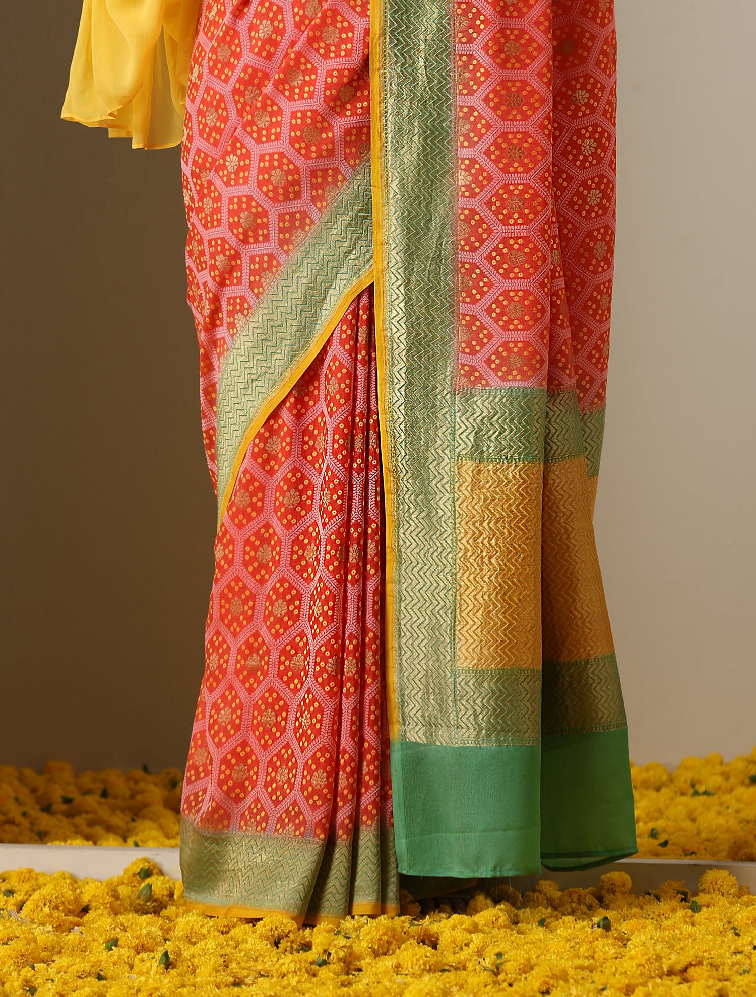 Banarasi Georgette Honeycomb Saree