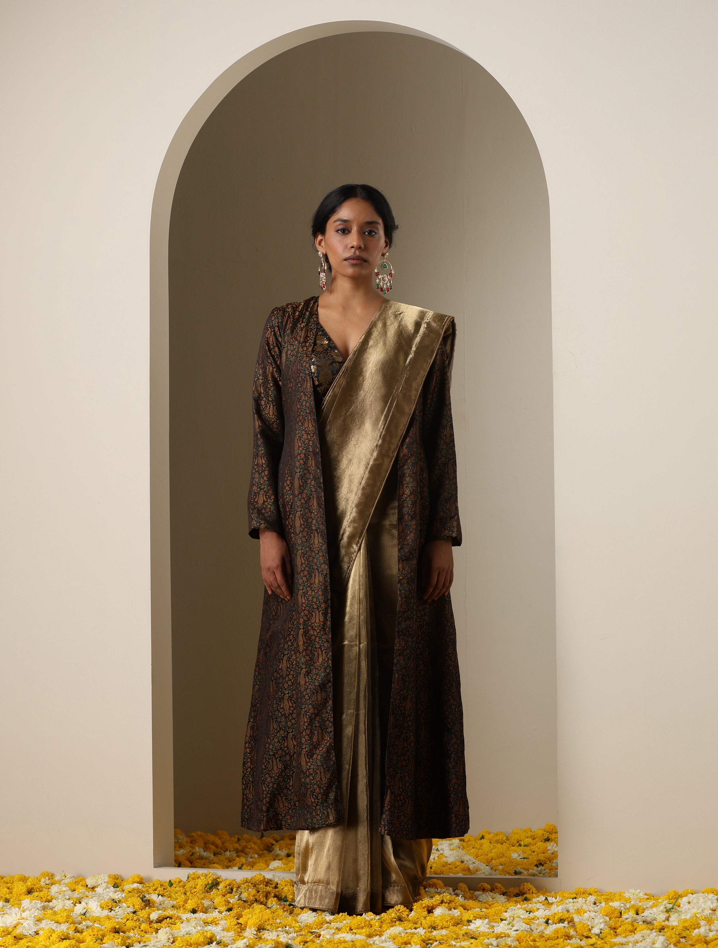 Banarasi Handwoven Tissue Silk Plain Saree