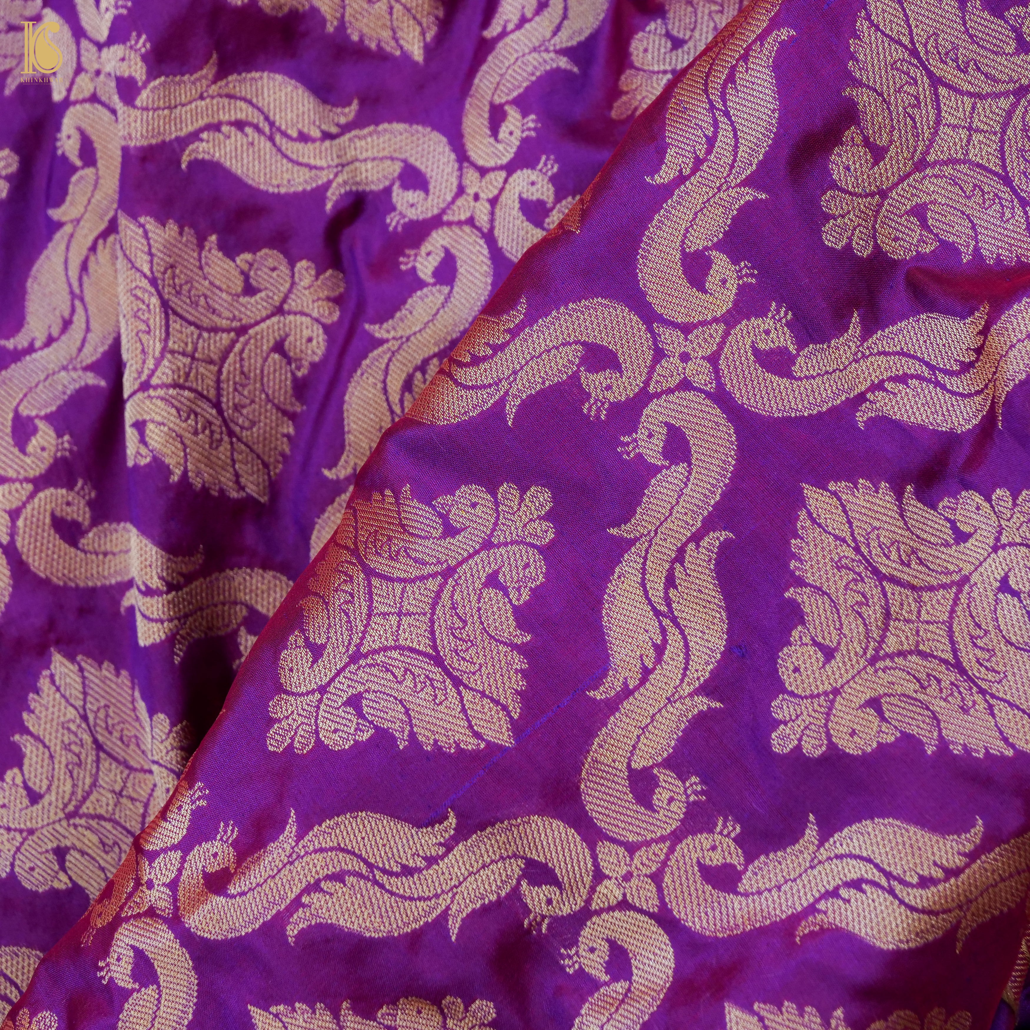 Handloom Banarasi Katan Silk Kalidar Kilikila Lehenga
