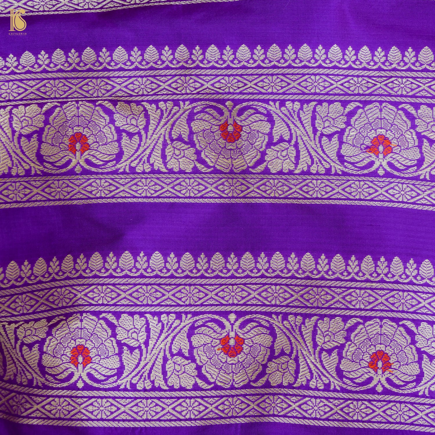 Handloom Banarasi Katan Silk Kalidar Gulrangi Bagh Lehenga