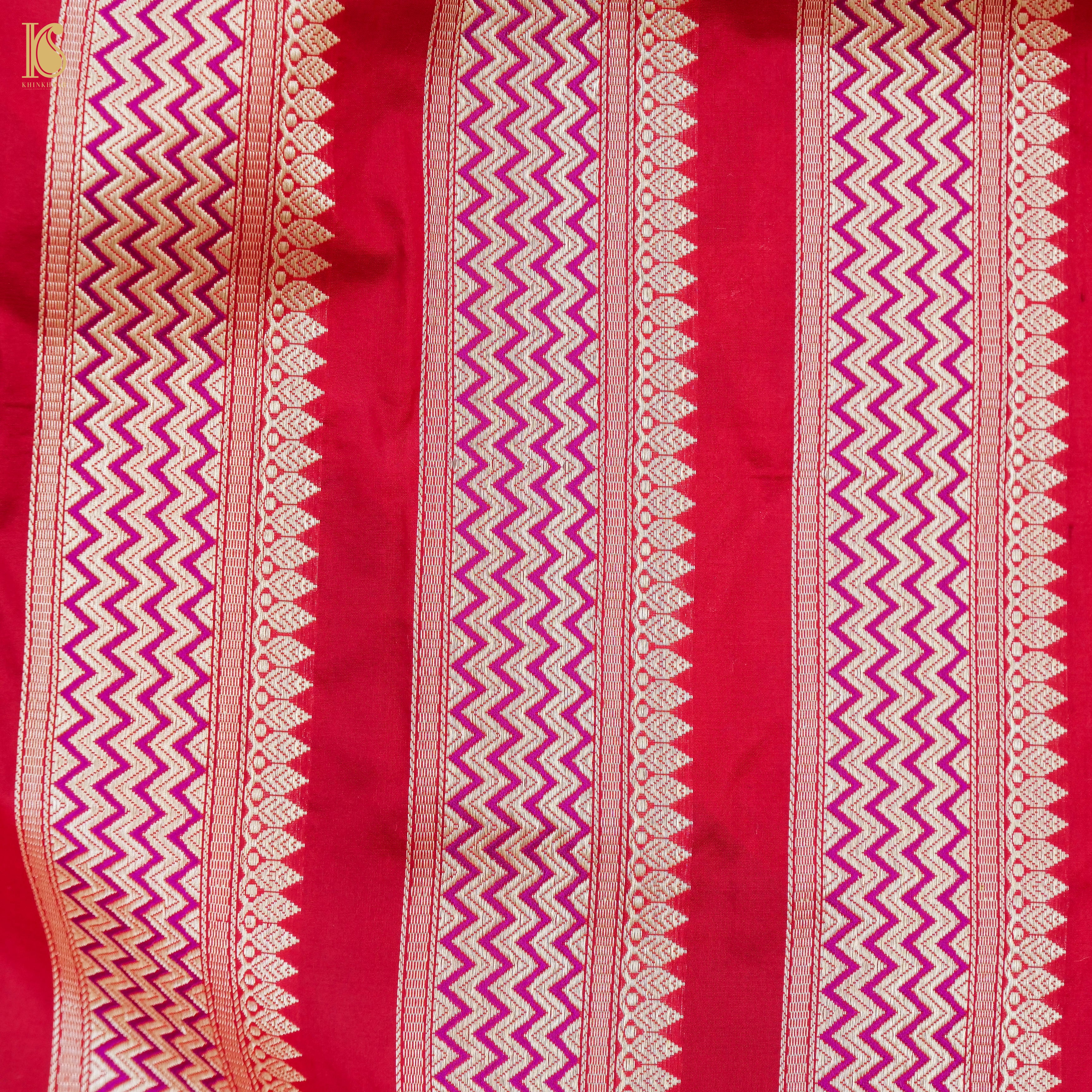 Handloom Banarasi Katan Silk Kalidar Rangtaal Lehenga