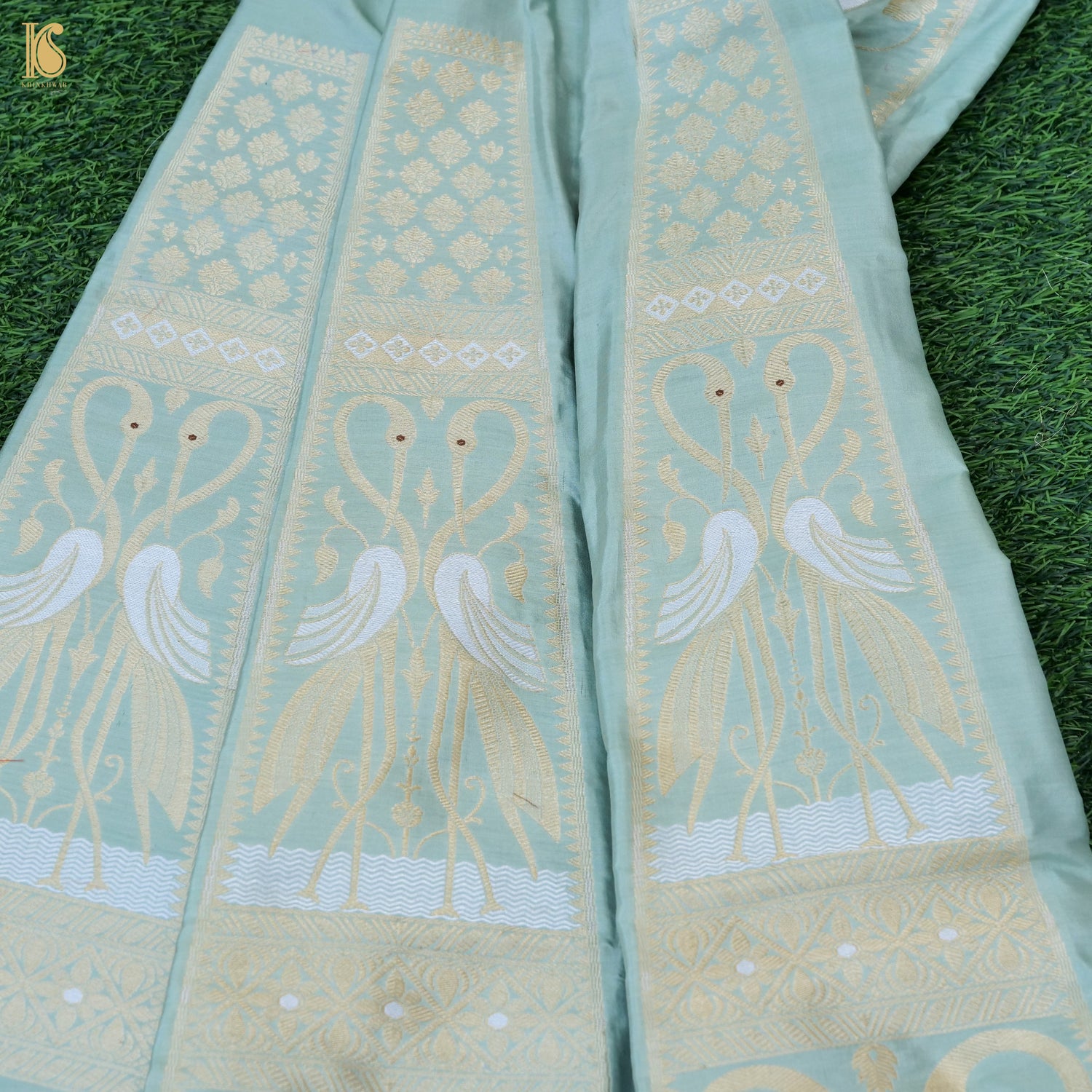 Handloom Banarasi Katan Silk Kalidar Swanwi Lehenga
