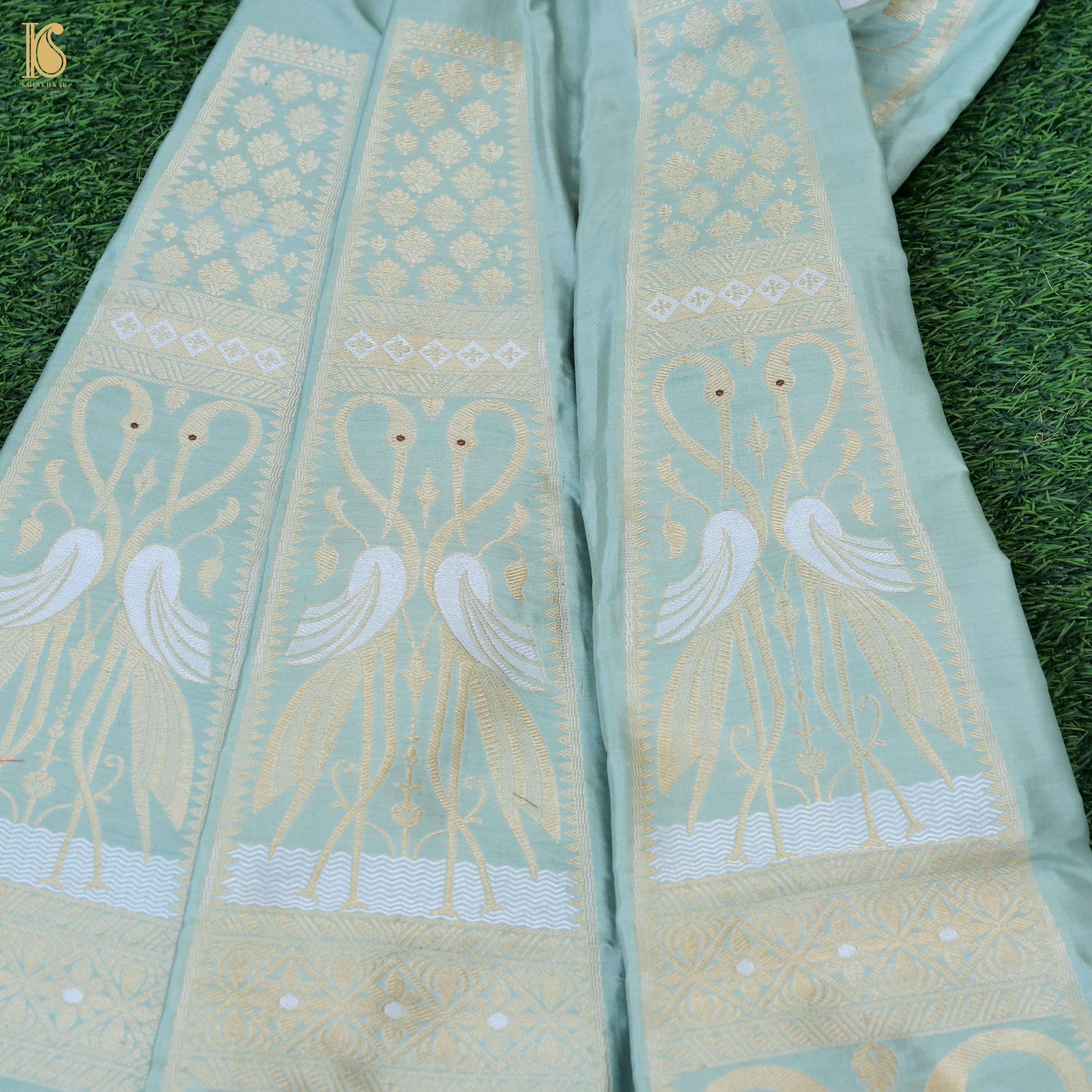 Handloom Banarasi Katan Silk Kalidar Swanwi Lehenga