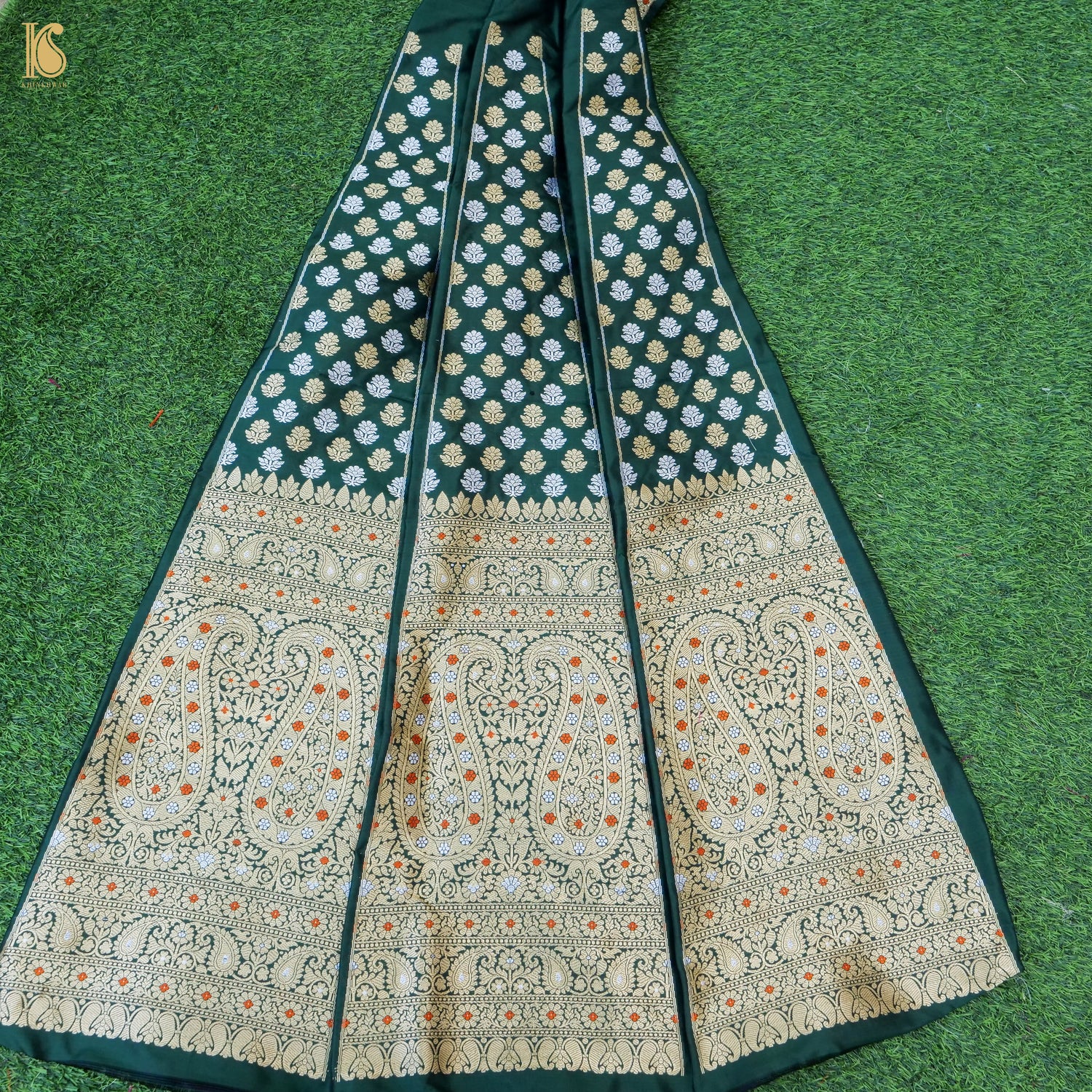 Handloom Banarasi Katan Silk Kalidar Kairavi Lehenga