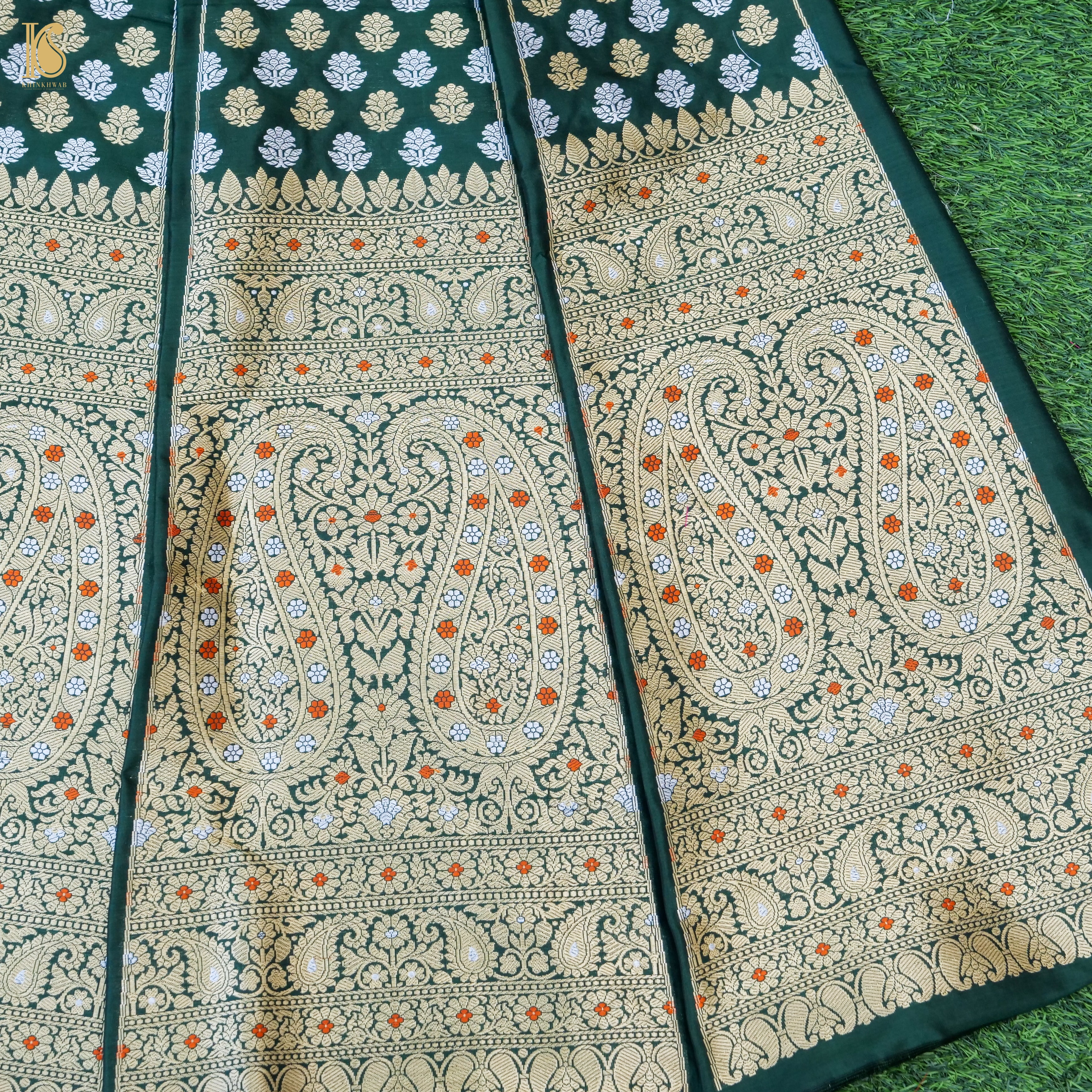 Handloom Banarasi Katan Silk Kalidar Kairavi Lehenga