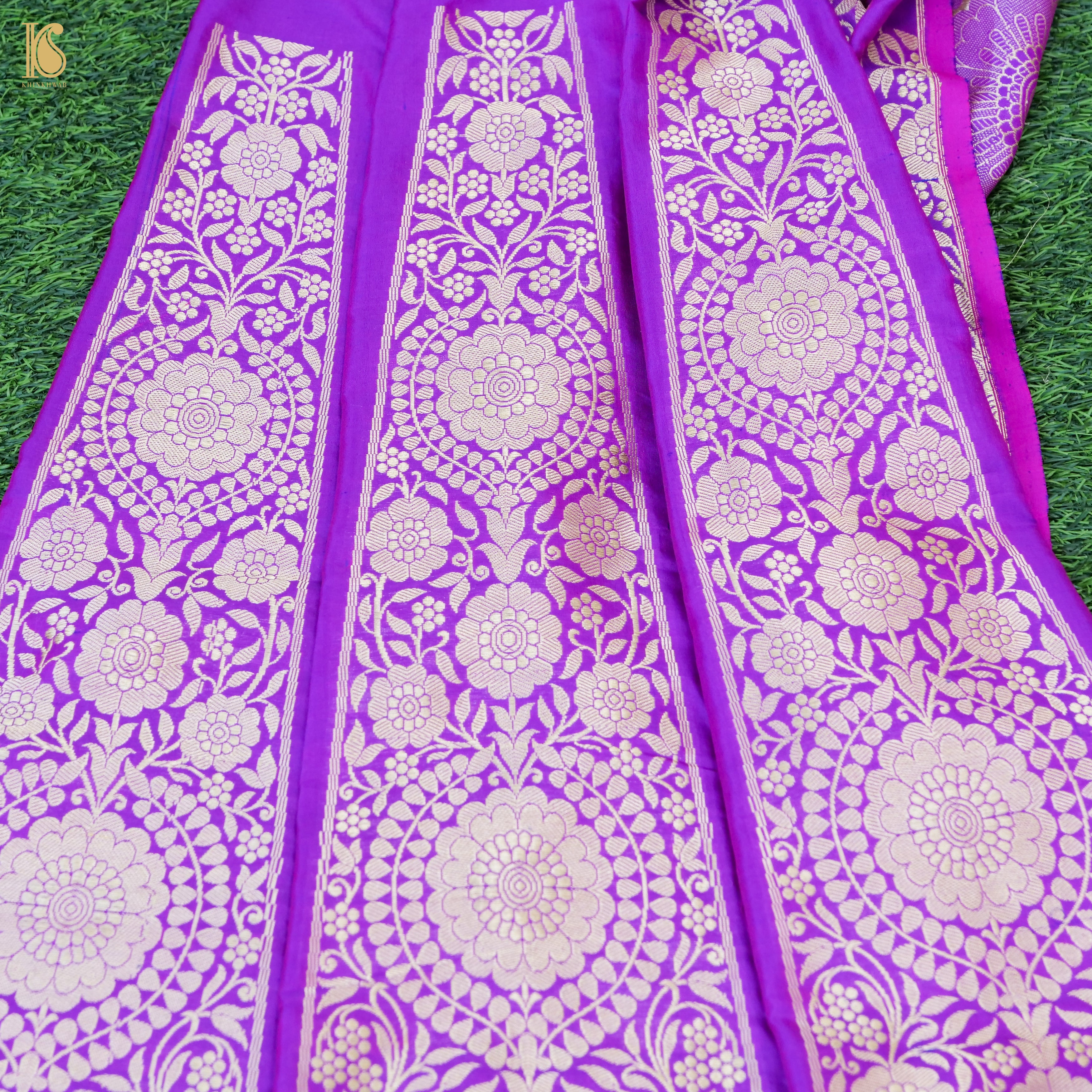 Handloom Banarasi Katan Silk Kalidar Neerja Lehenga