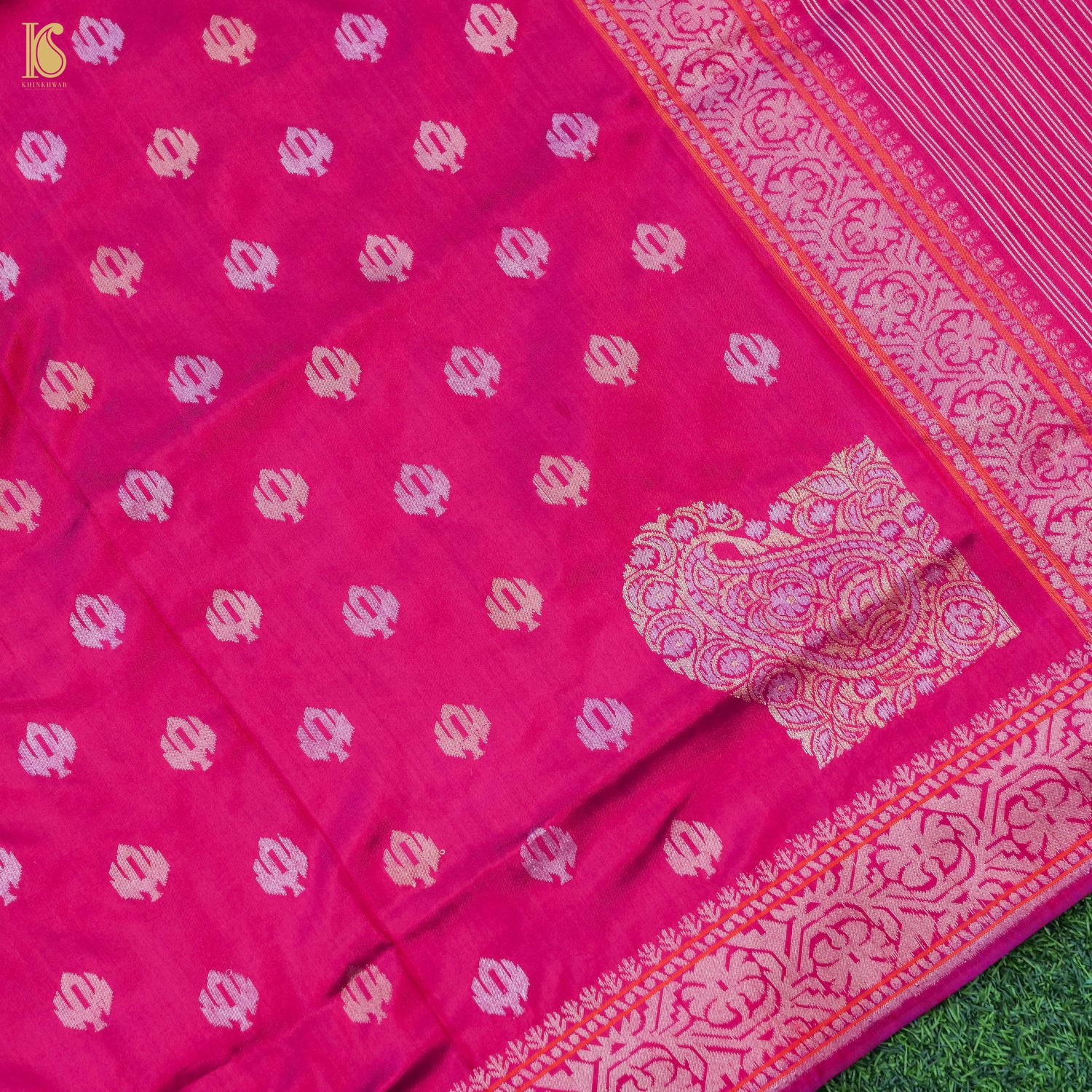 Handwoven Banarasi Katan Silk Kadwa Dupatta