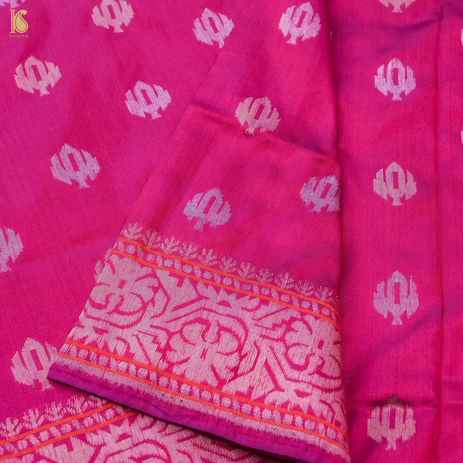 Handwoven Banarasi Katan Silk Kadwa Dupatta