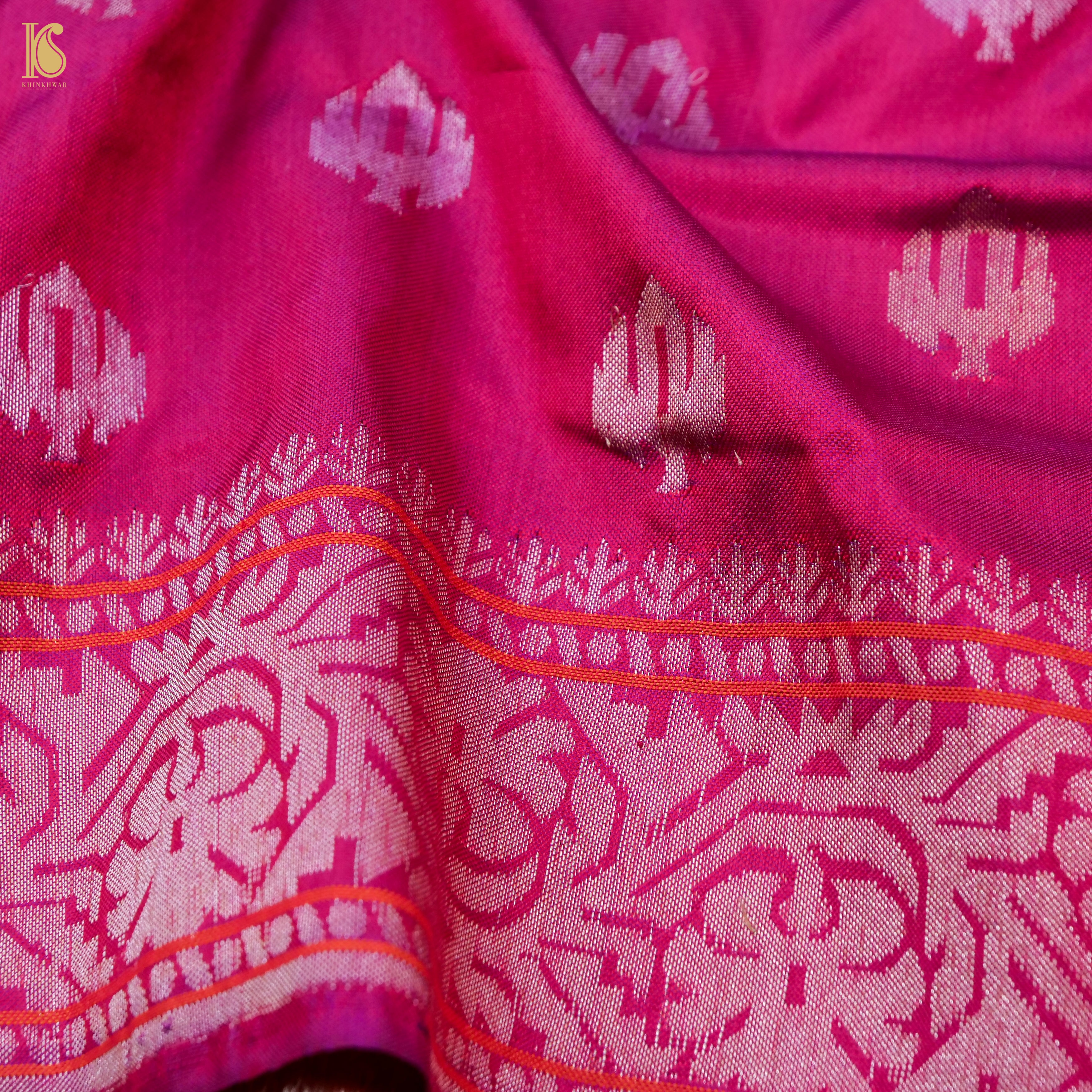 Handwoven Banarasi Katan Silk Kadwa Dupatta